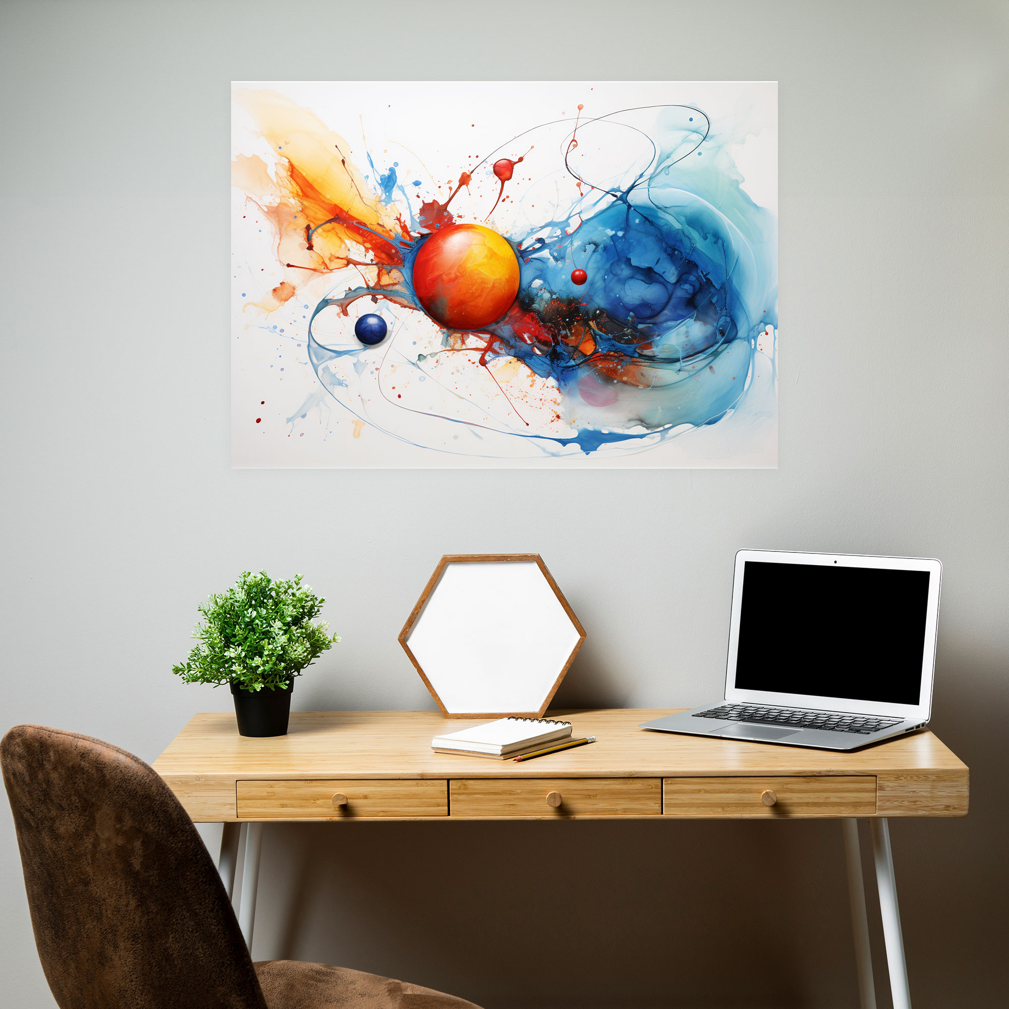 Earth Abstract Canvas Print - Earth, Home Decoration, Wall Art, Canvas Print