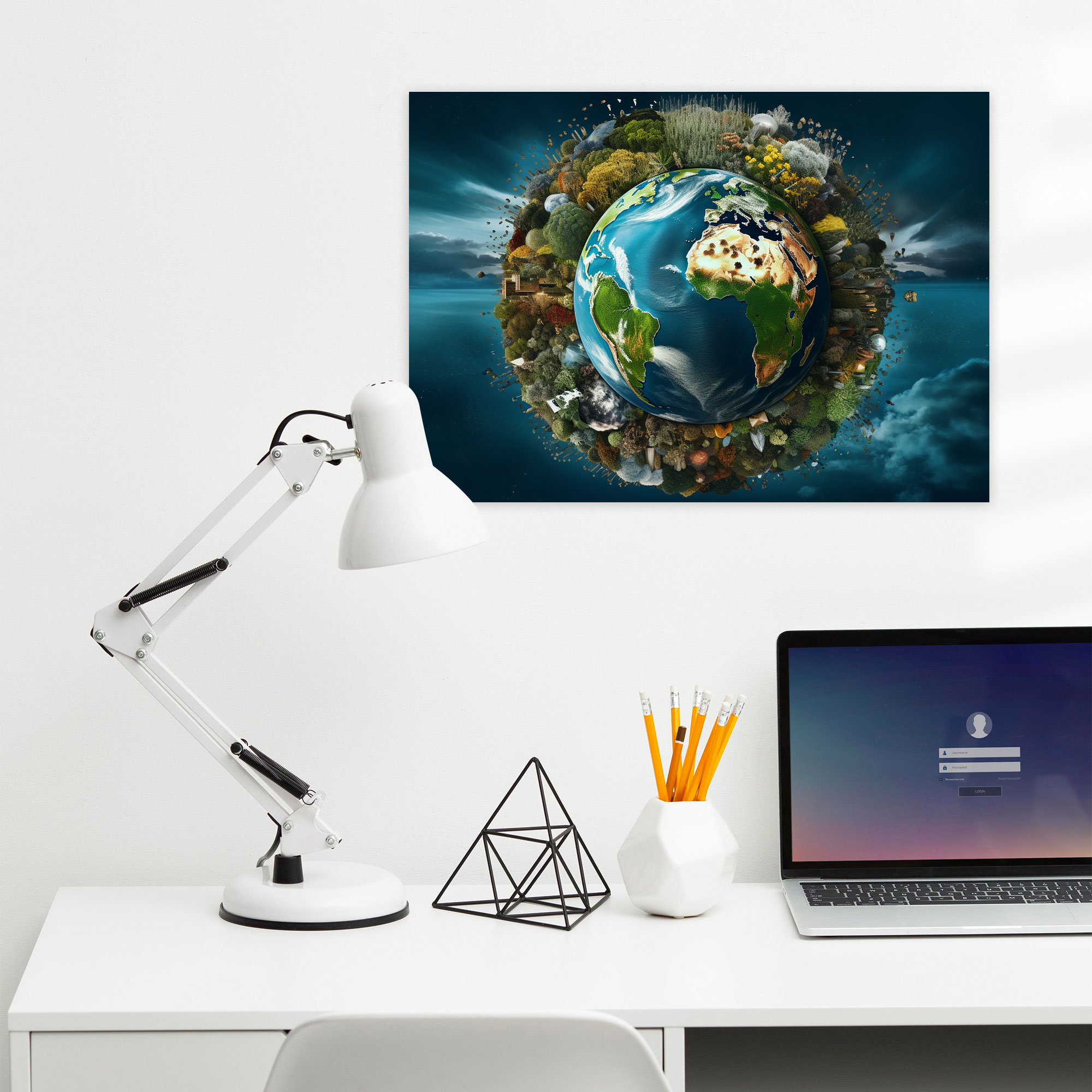Earth Satellite Images Wall Art - Earth, Earth, Canvas Print, Canvas