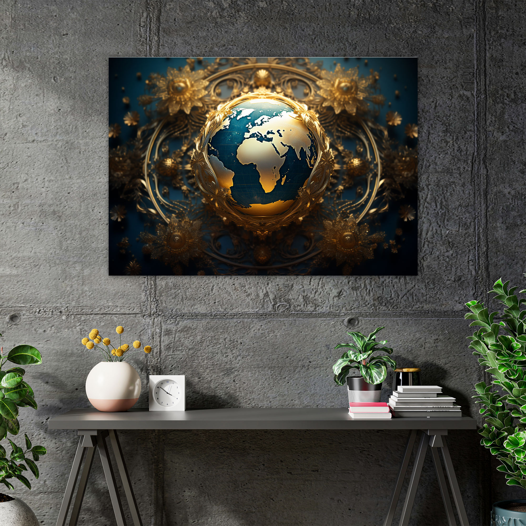 Earth Mandala Canvas Print - Earth, Earth, Canvas Print, Mandala