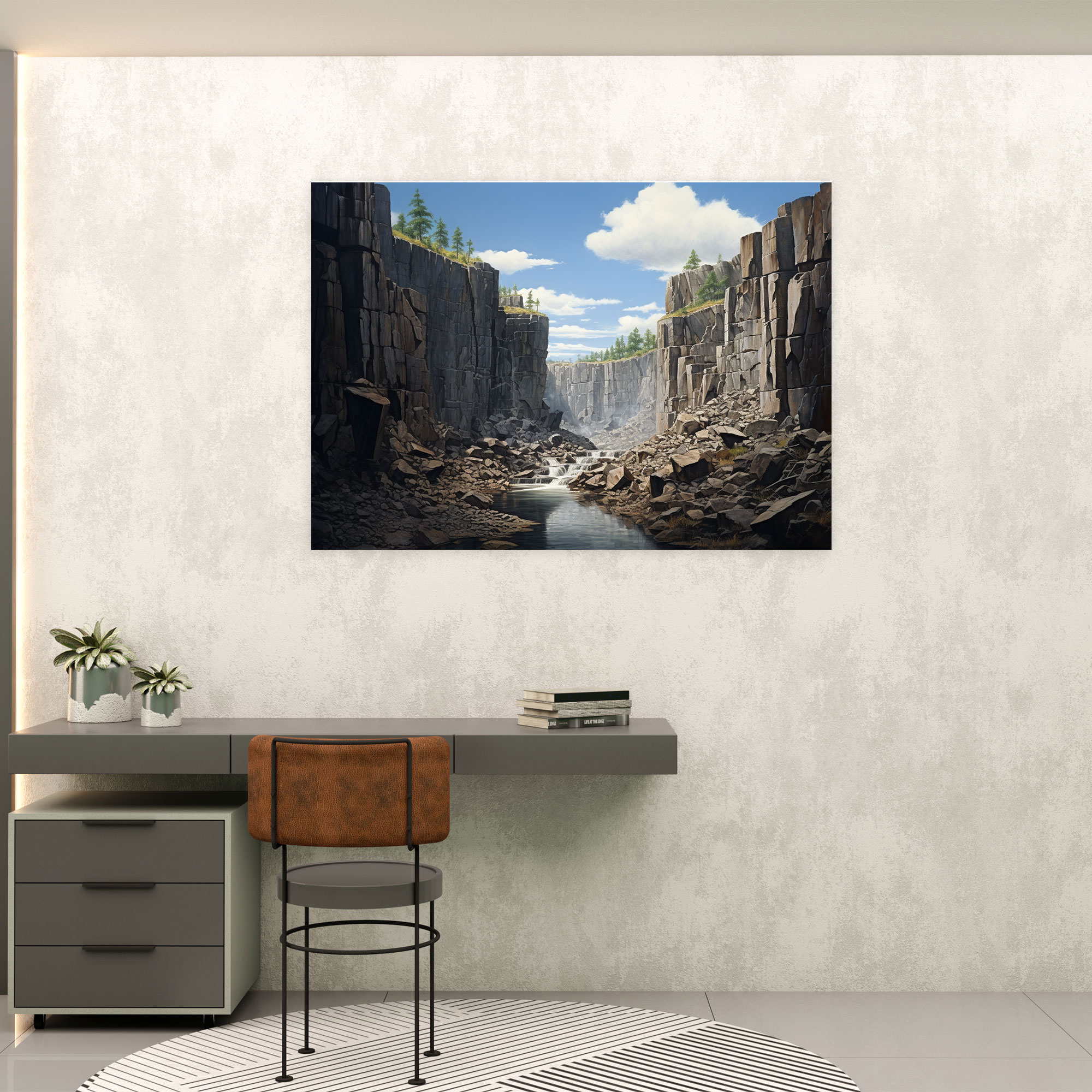 Earth Landscapes Canvas Print - Earth, Earth, Wall Art, Photorealistic Painting