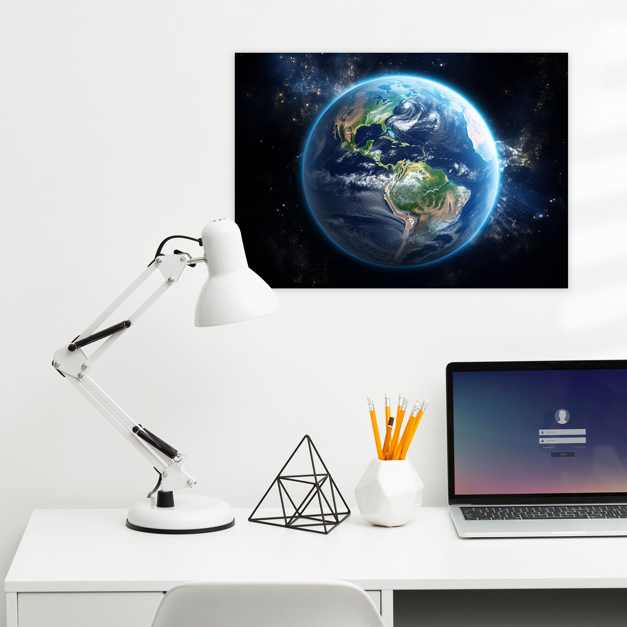 Earth From Space Wall Art - Earth, Fragility, Earth, Wall Decoration