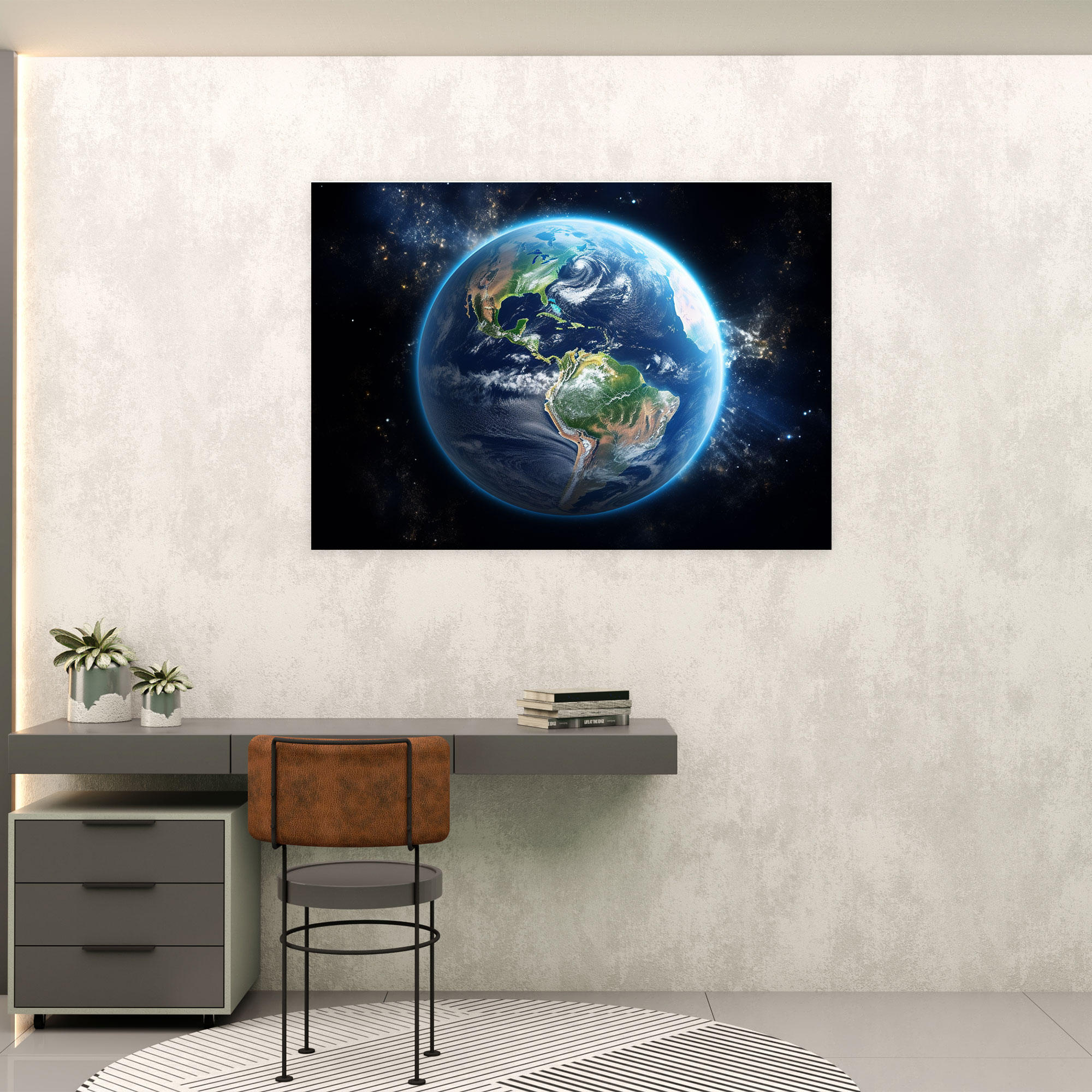 Earth From Space Wall Art - Earth, Fragility, Earth, Wall Decoration