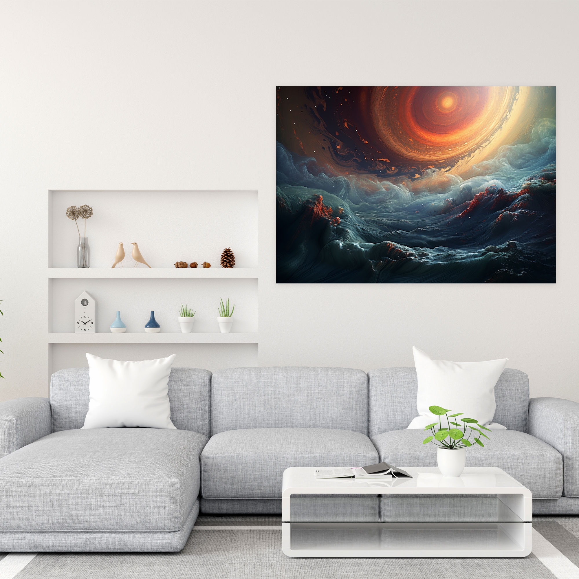 Jupiter Canvas Wall Art - Earth, Wonder, Canvas Wall Art, Swirling Storms