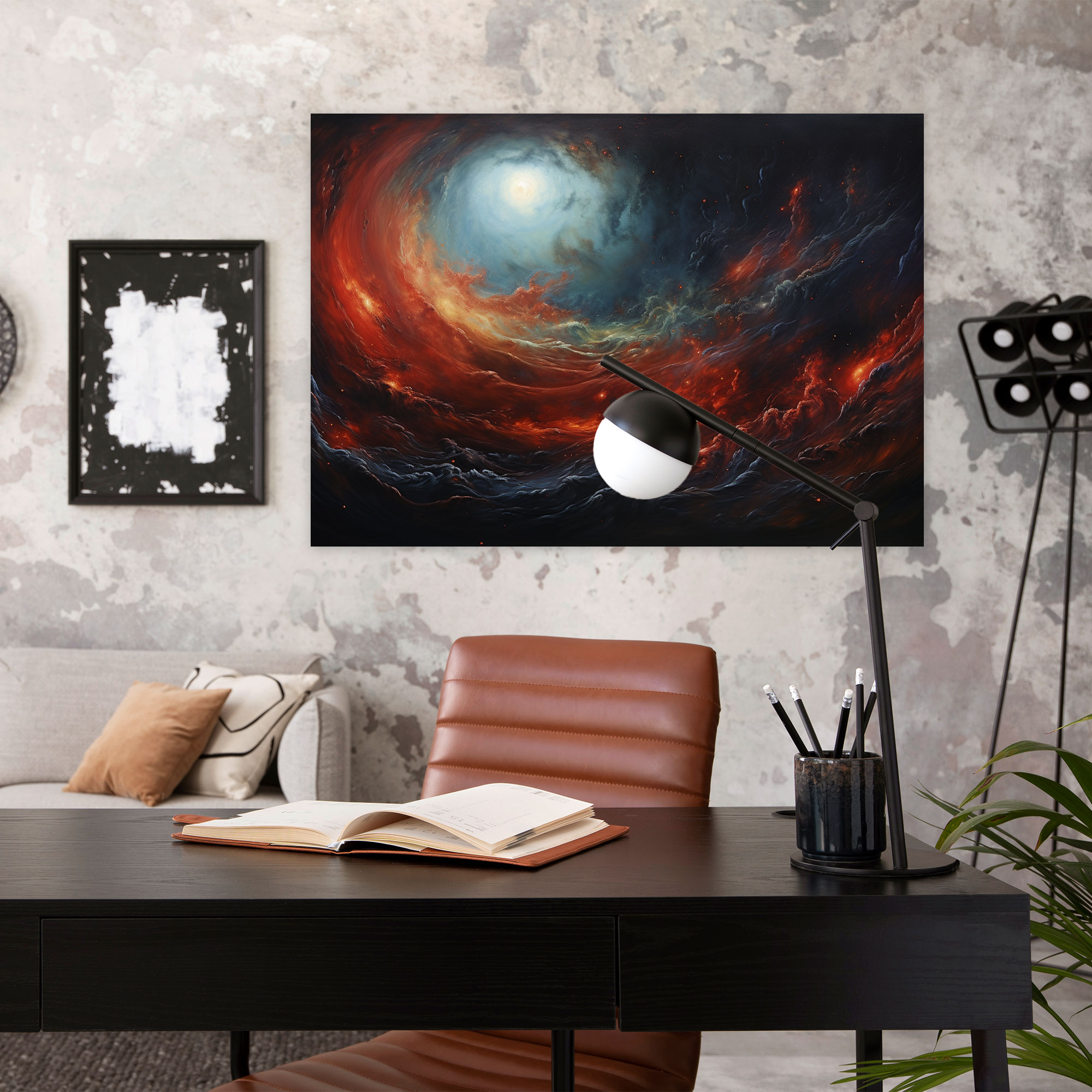 Jupiter Wall Decoration - Cosmic Intrigue - Earth, Mesmerizing Bands, Canvas Wall Art, Wall Art