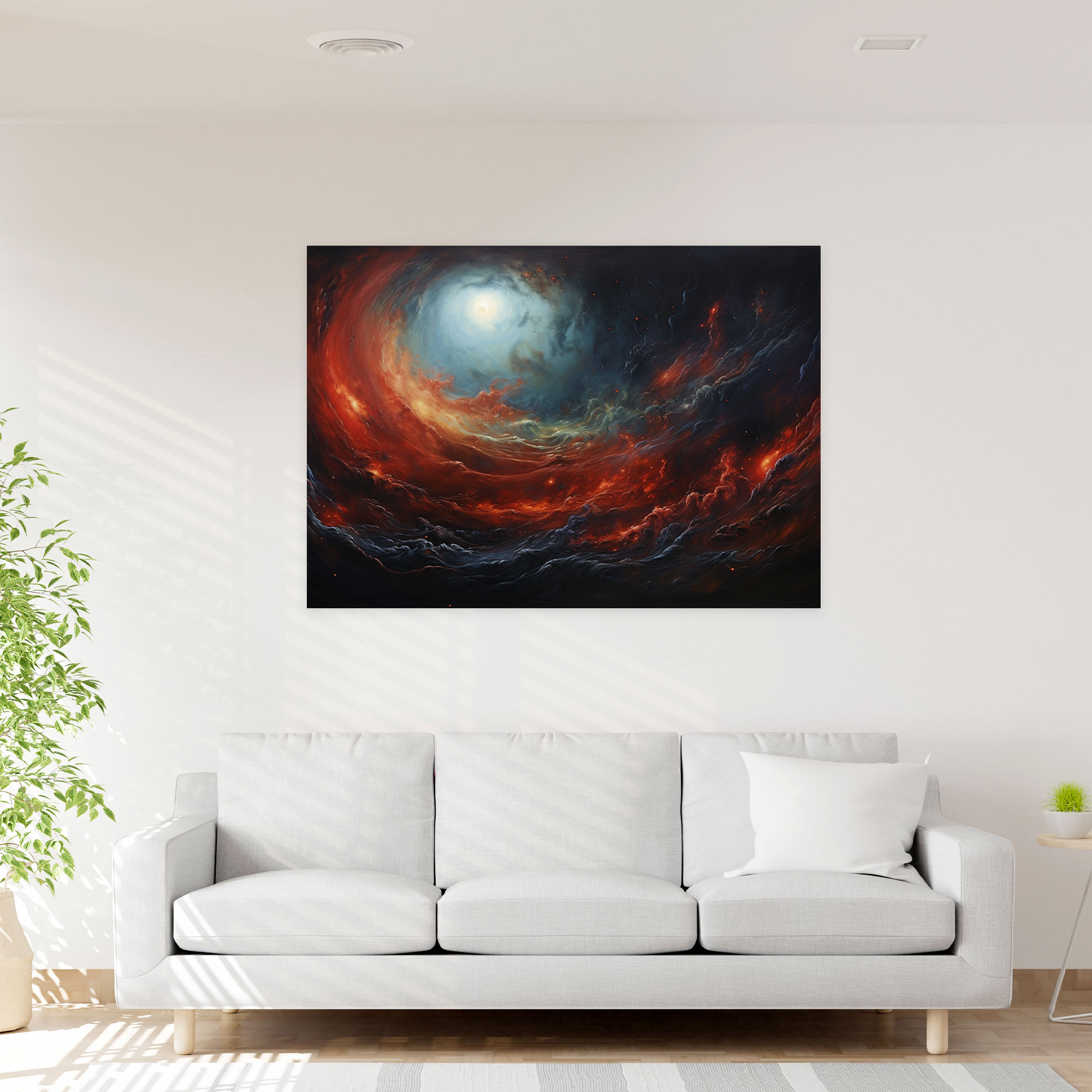 Jupiter Wall Decoration - Cosmic Intrigue - Earth, Mesmerizing Bands, Canvas Wall Art, Wall Art