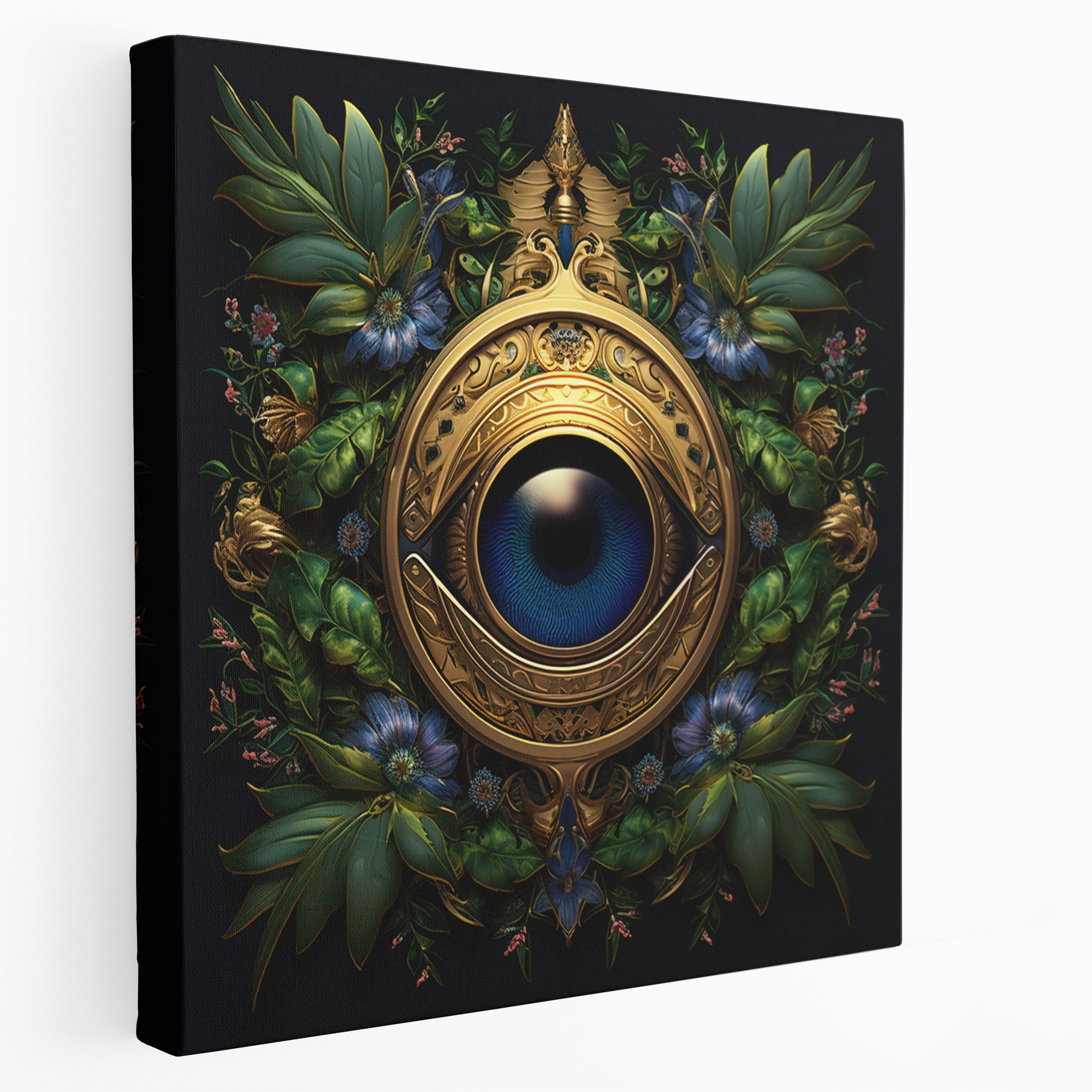 Evil Eye Bead Canvas Print - Evil Eye Bead, Wall Decoration, Wall Art, Canvas Wall Art