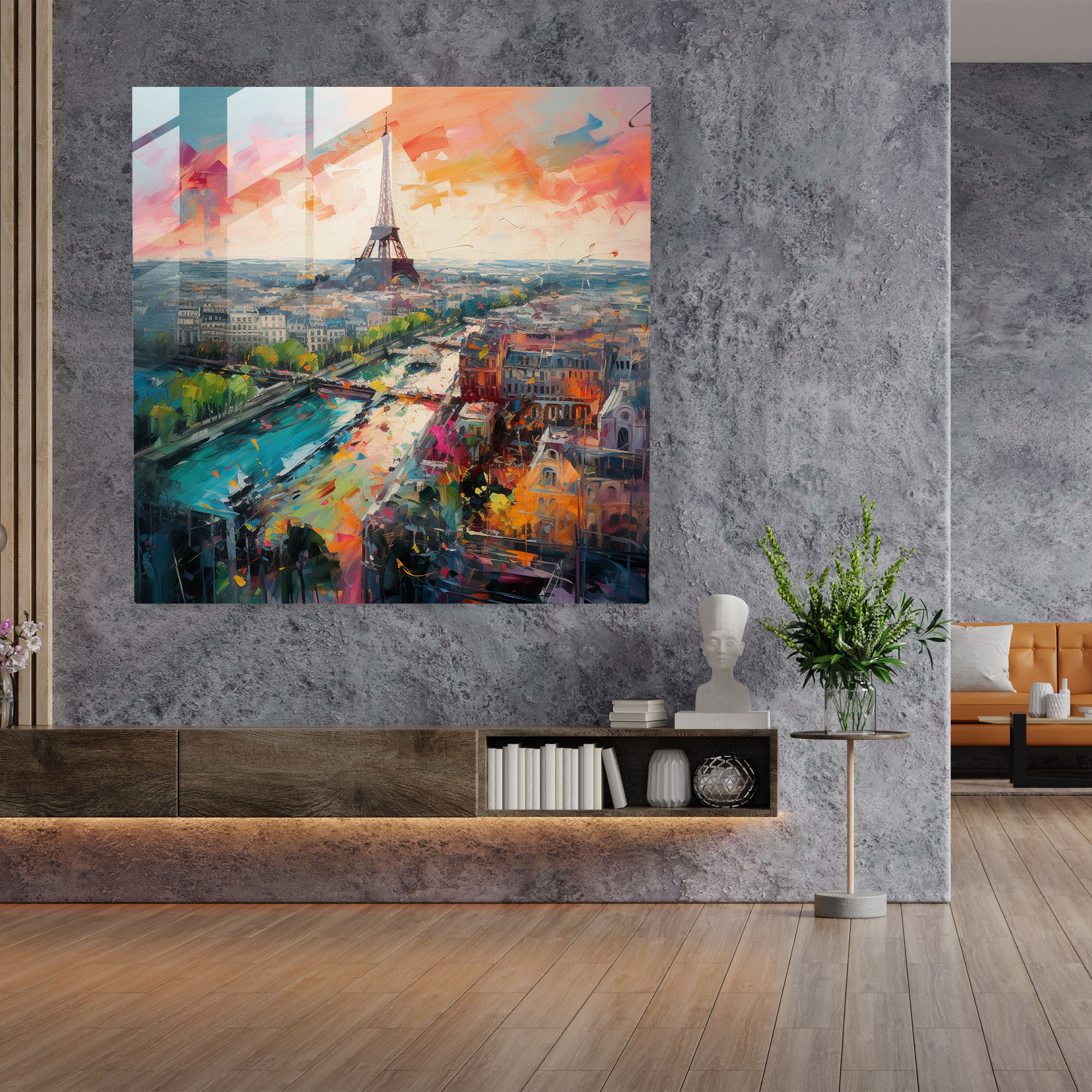 Alluring Glass Prints - Abstract Expressionism Glass Wall Art, Modern Artwork, Home Decoration