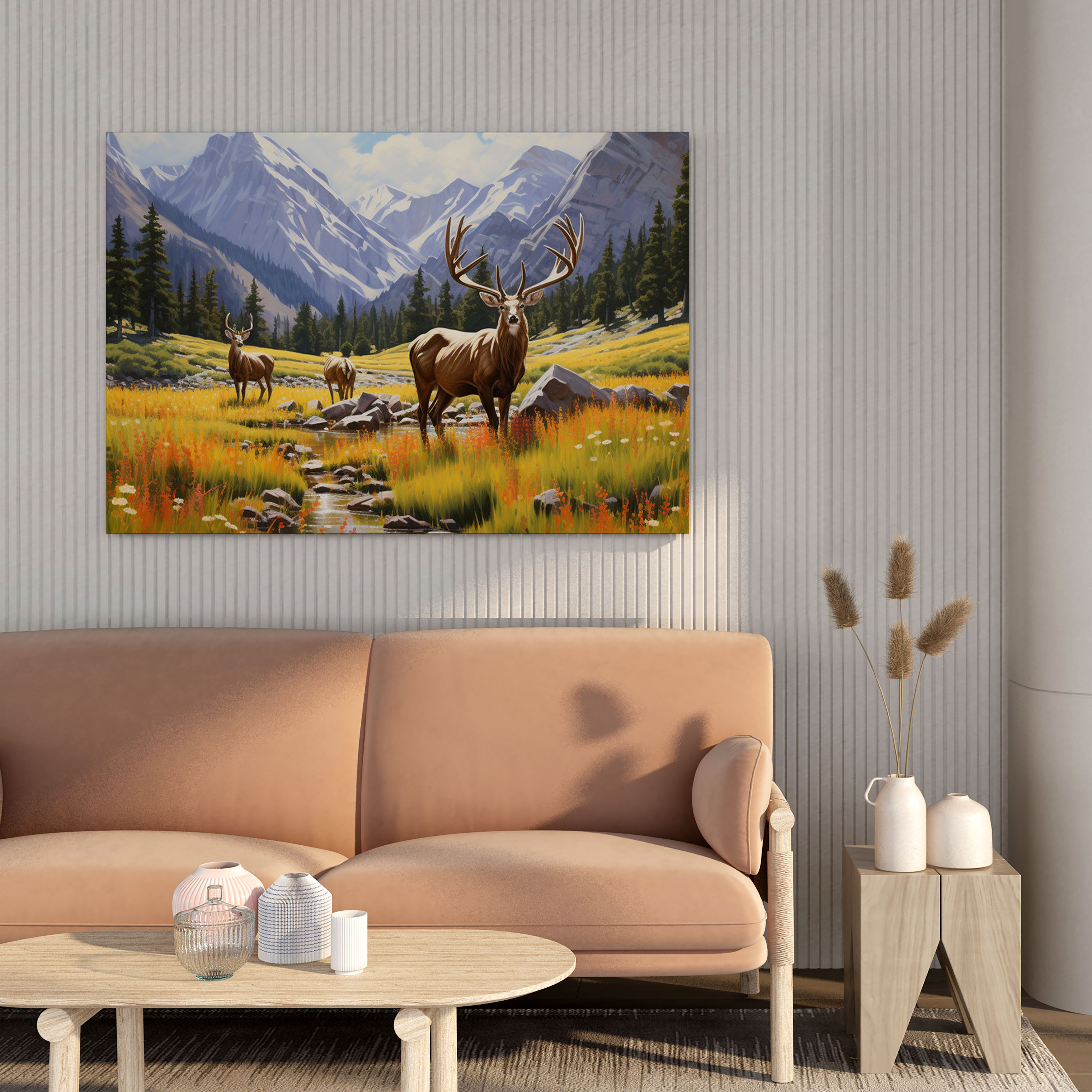 Mountain Elk Canvas Print - Elk, Canvas Wall Art, Elk Wall Art, Elk Canvas Print