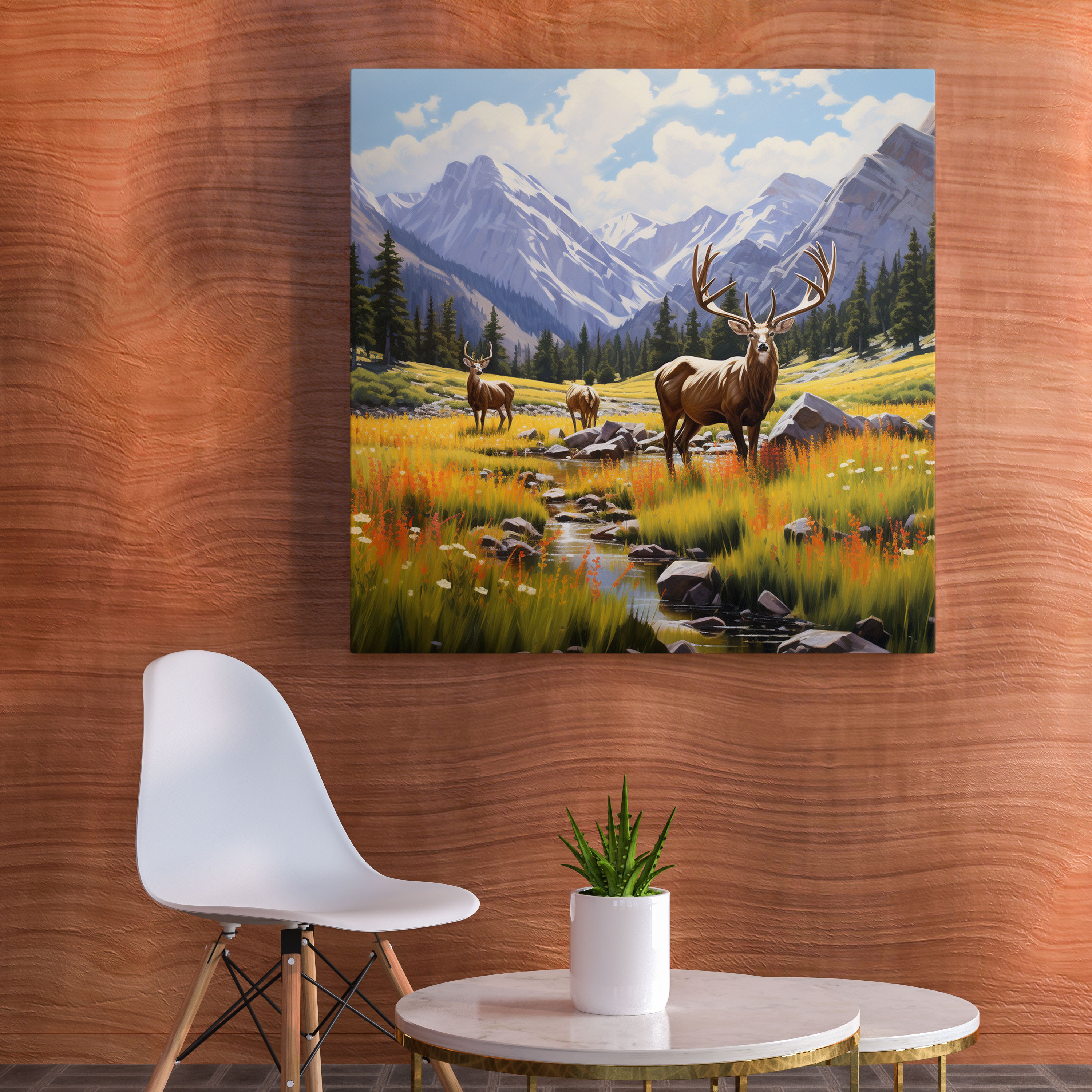 Mountain Elk Canvas Print - Elk, Canvas Wall Art, Elk Wall Art, Elk Canvas Print