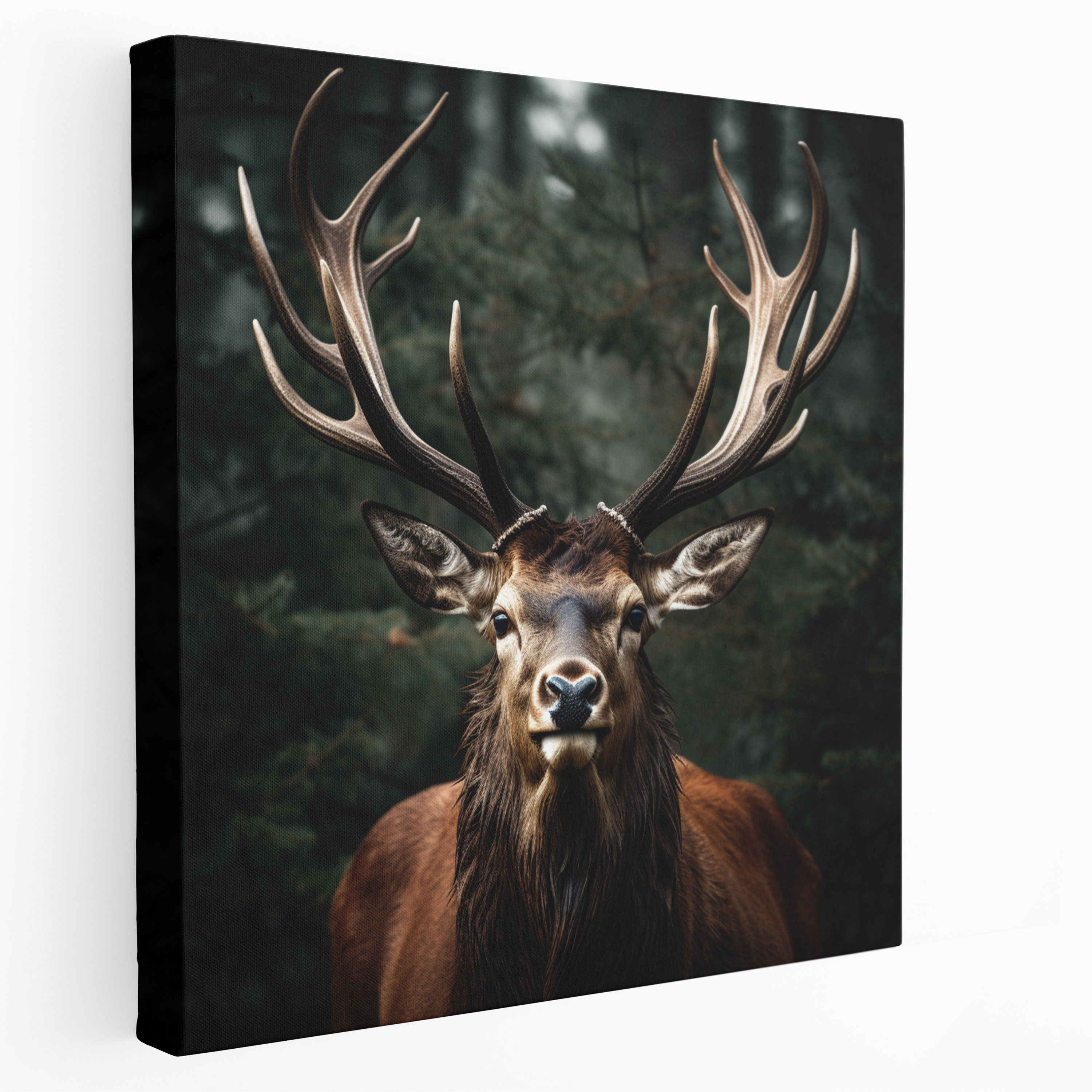 Elk Wall Decoration - Majestic Antlers - Elk, Canvas Wall Art, Elk, Canvas