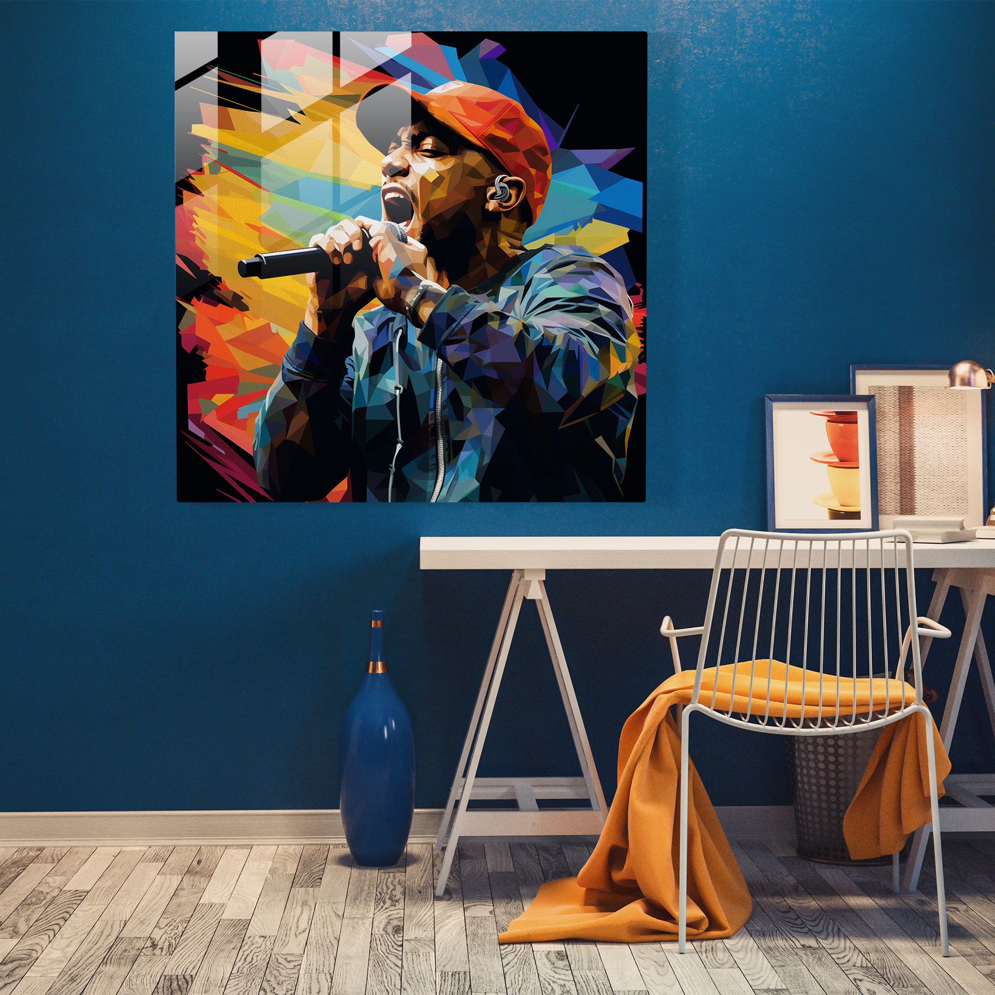 Eminem Glasbild - Eminem Glas Kunst Wohn-Deko Wand-Deko