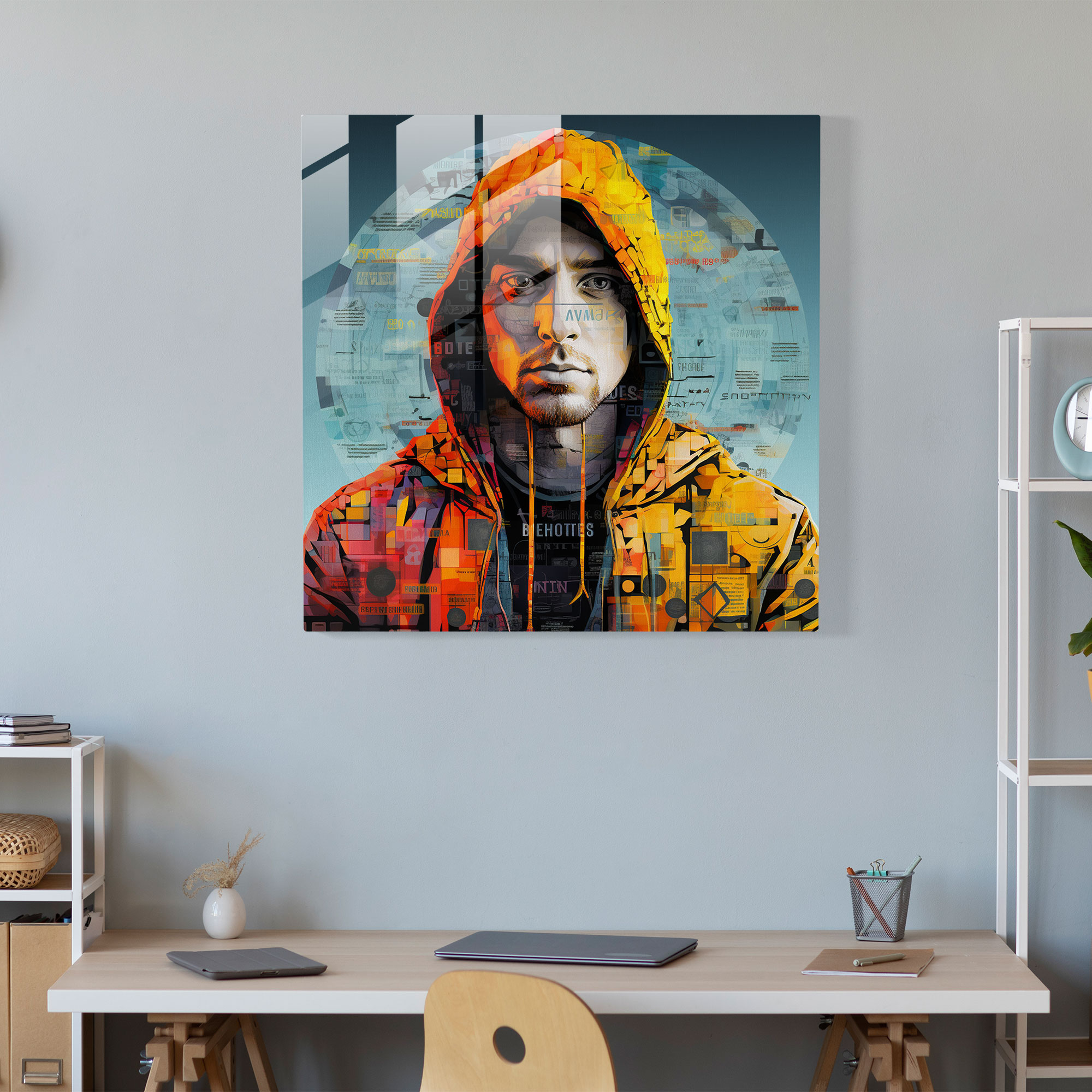 Eminem Glass Wall Art - Eminem, Glass Wall Art, Vibrant, Impact