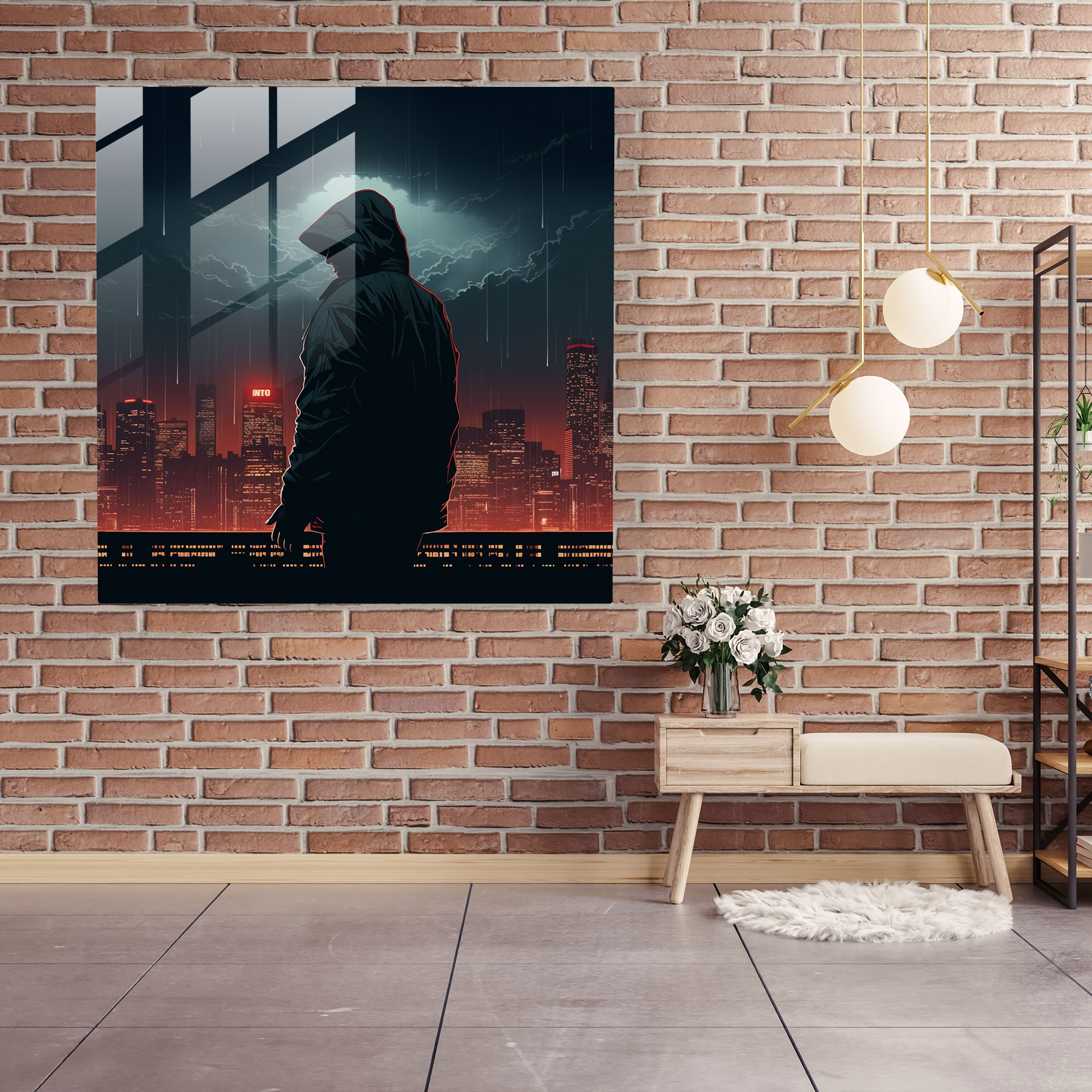 Eminem Home Decoration - Eminem, Glass Print, Determination, Home Decoration