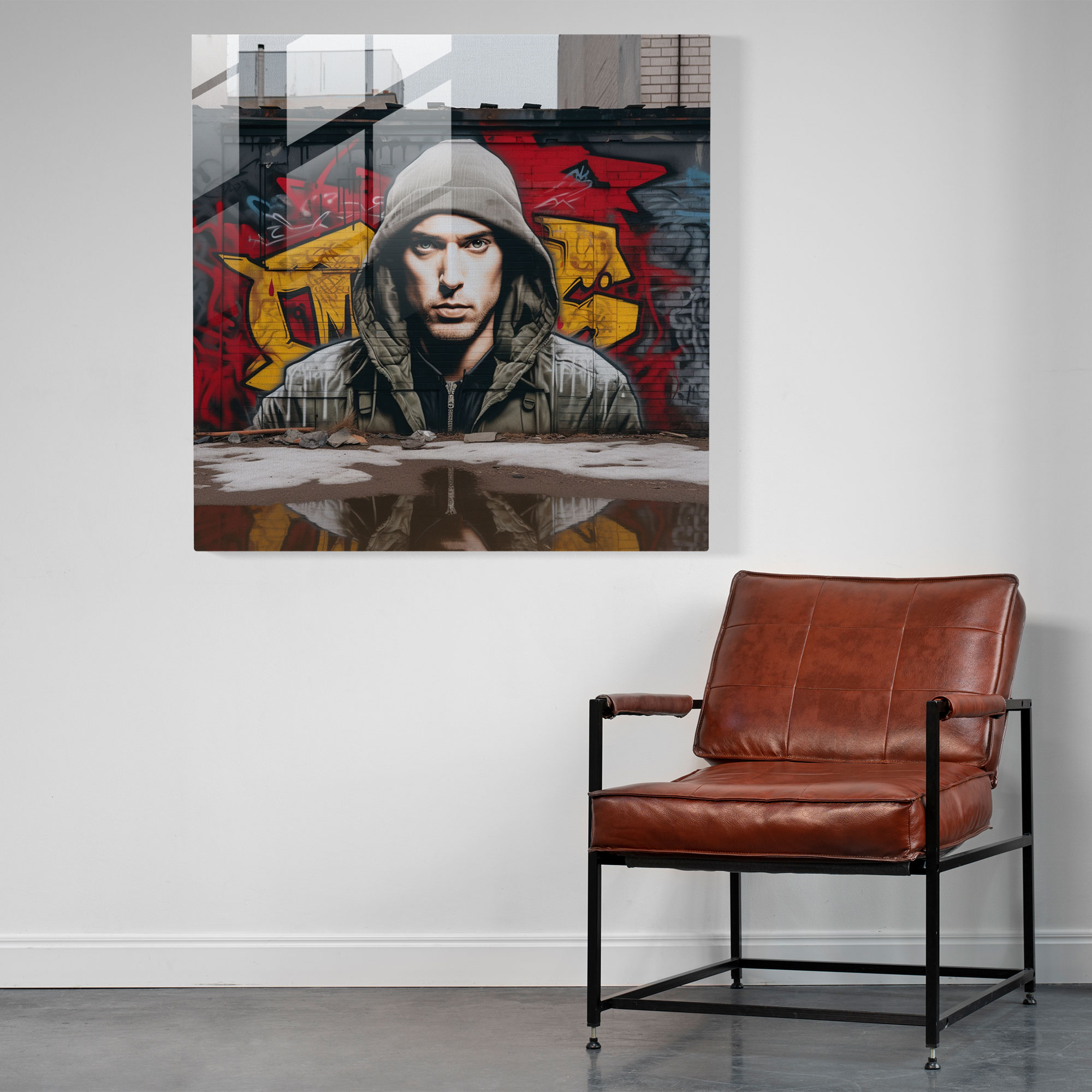 Eminem Home Decoration - Eminem, Eminem, Street Art Mural Design, Rebellious Spirit