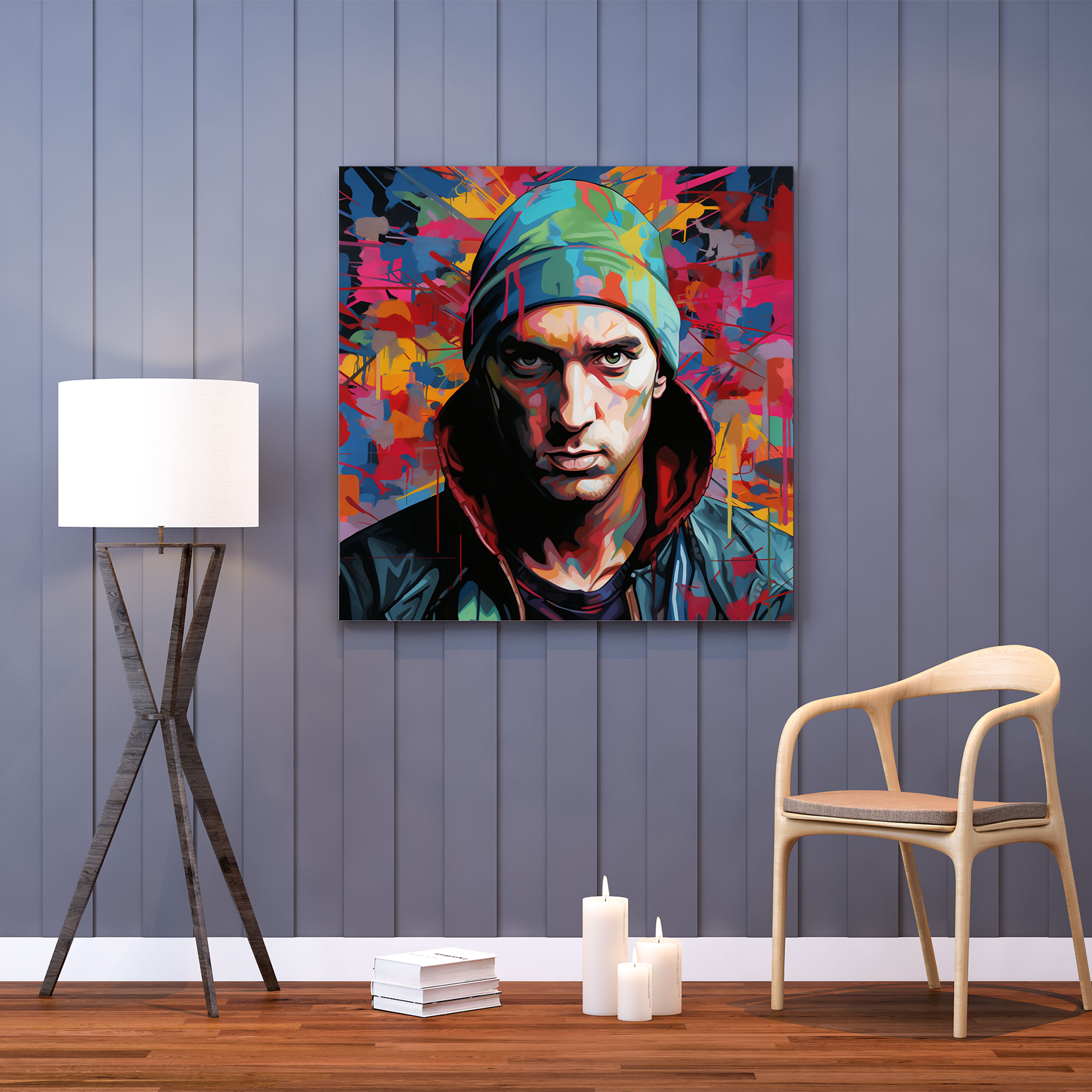 Eminem Graffiti Canvas Print - Eminem, Wall Decoration, Eminem, Canvas Print