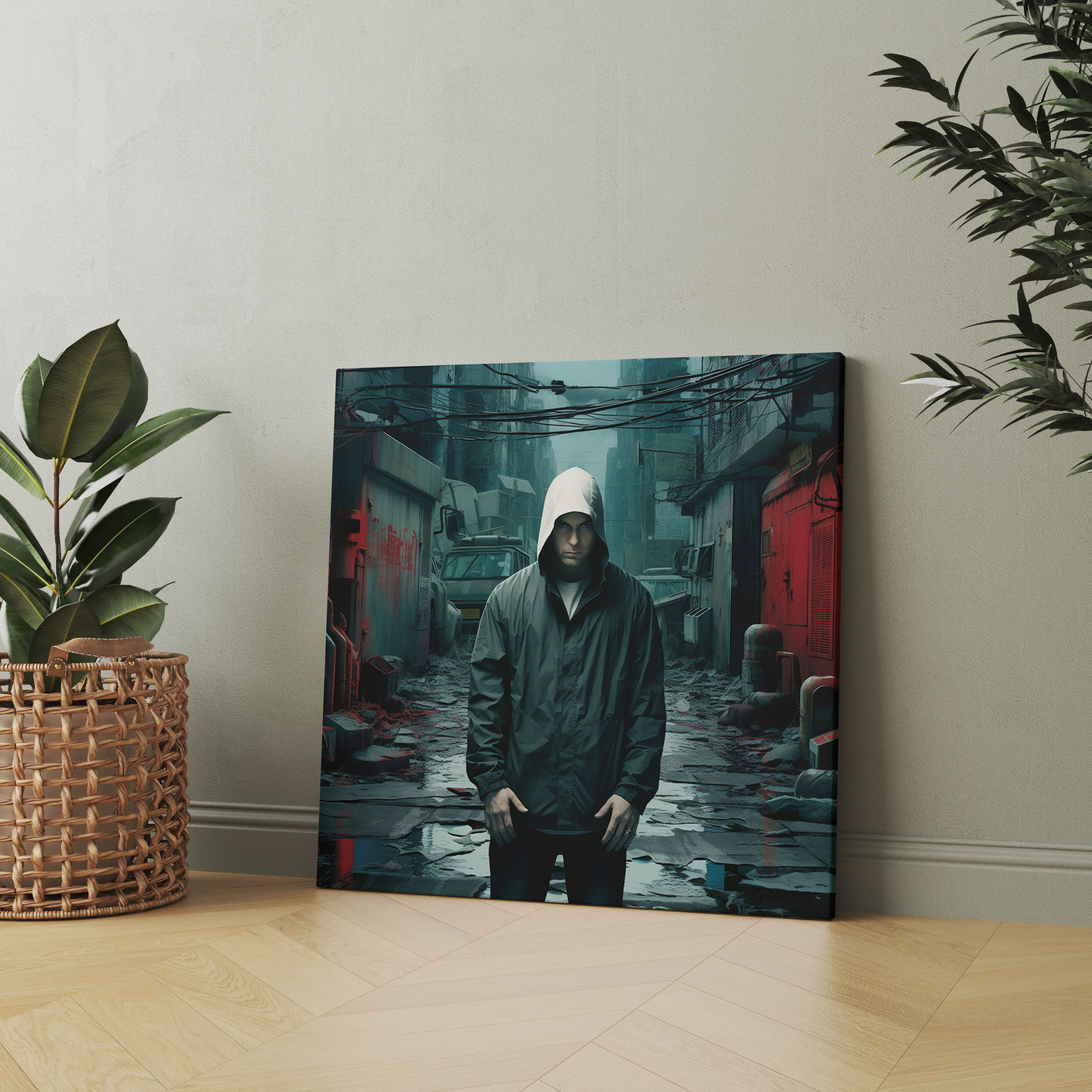 Eminem Album Cover Canvas Print - Eminem, Home Decoration, Eminem, Symbolic Imagery