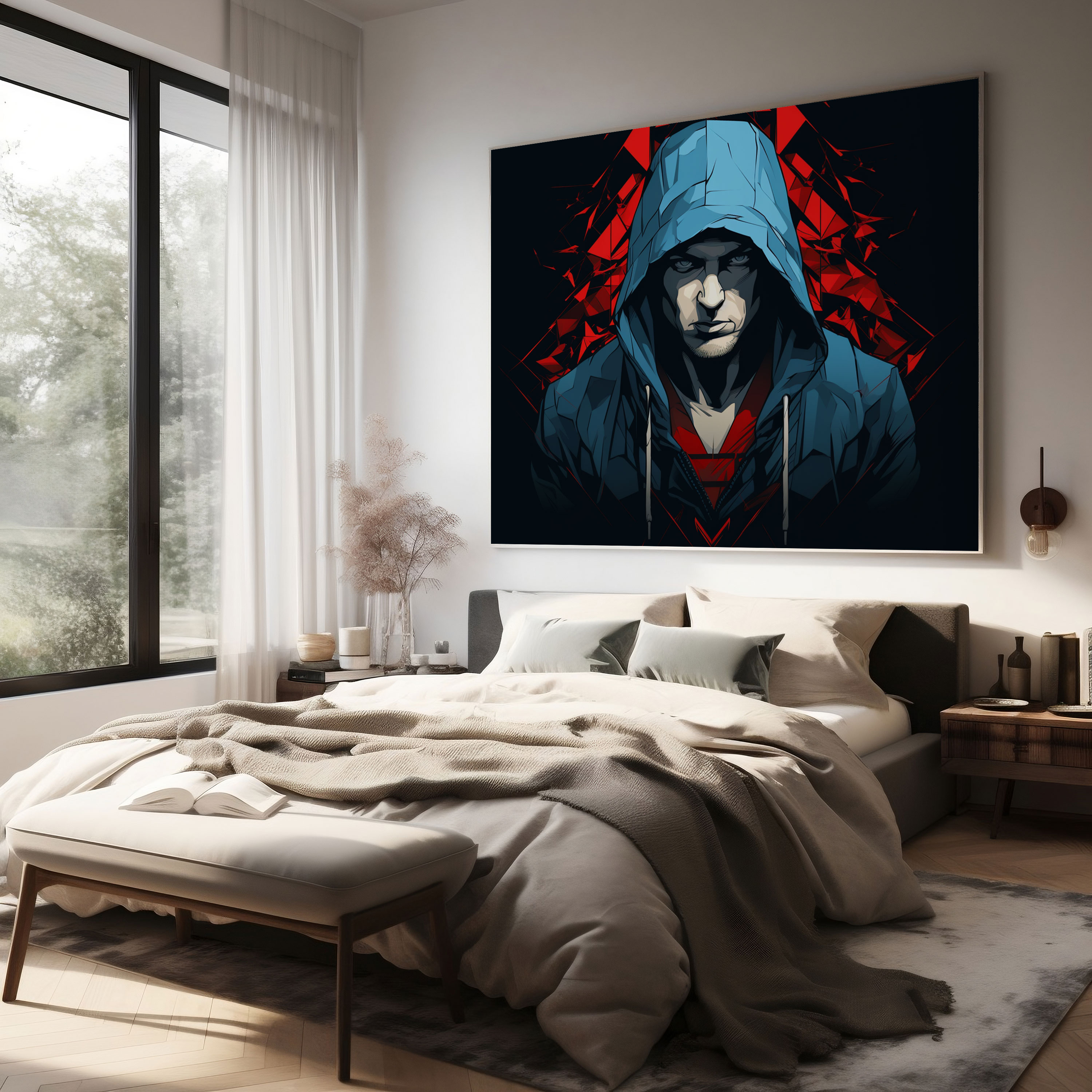 Moderne Eminem Logo Wandkunst - Eminem Leinwandbild Wanddekoration