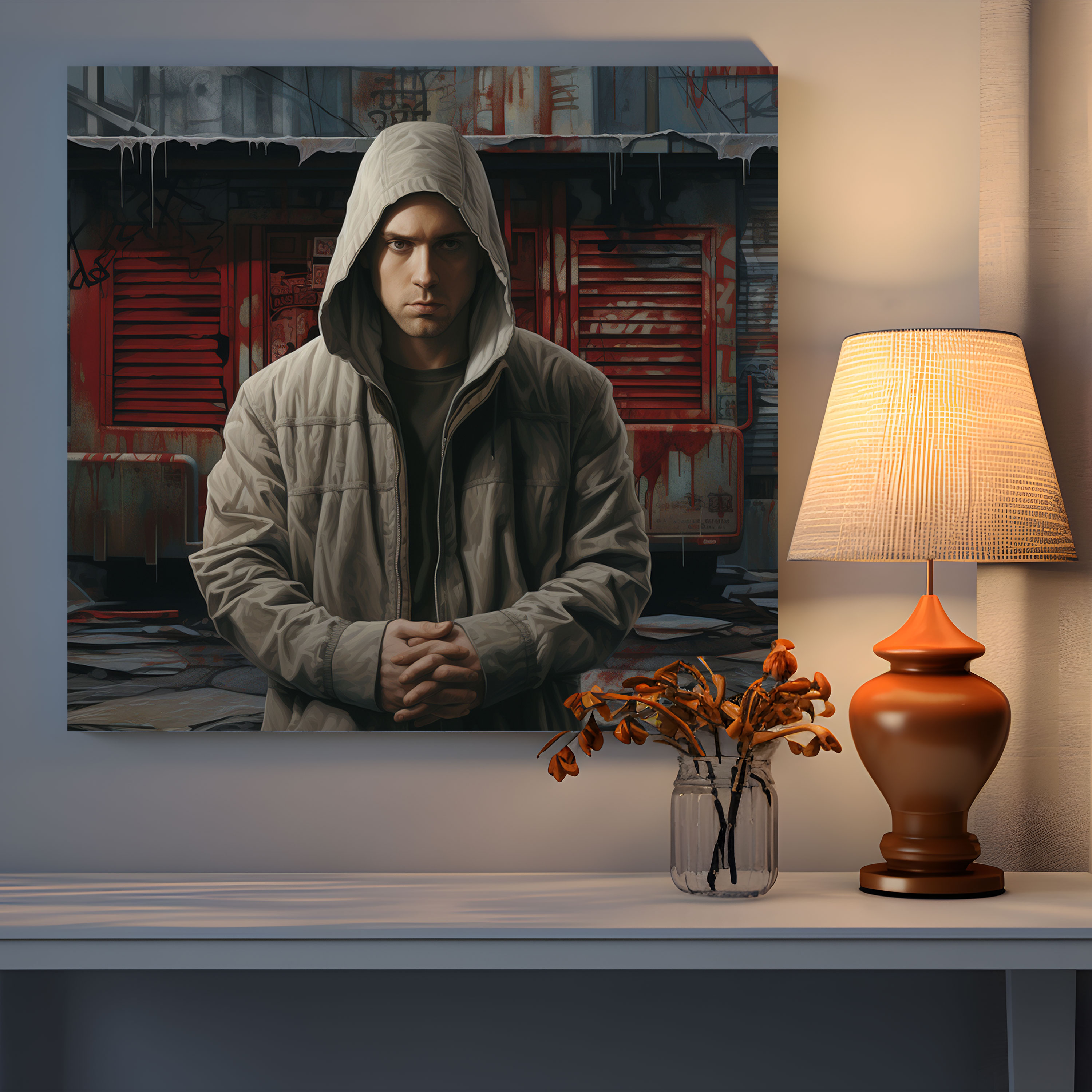 Eminem Leinwandbild - Album Cover Wandkunst - Eminem Leinwand Wandkunst Wanddekoration
