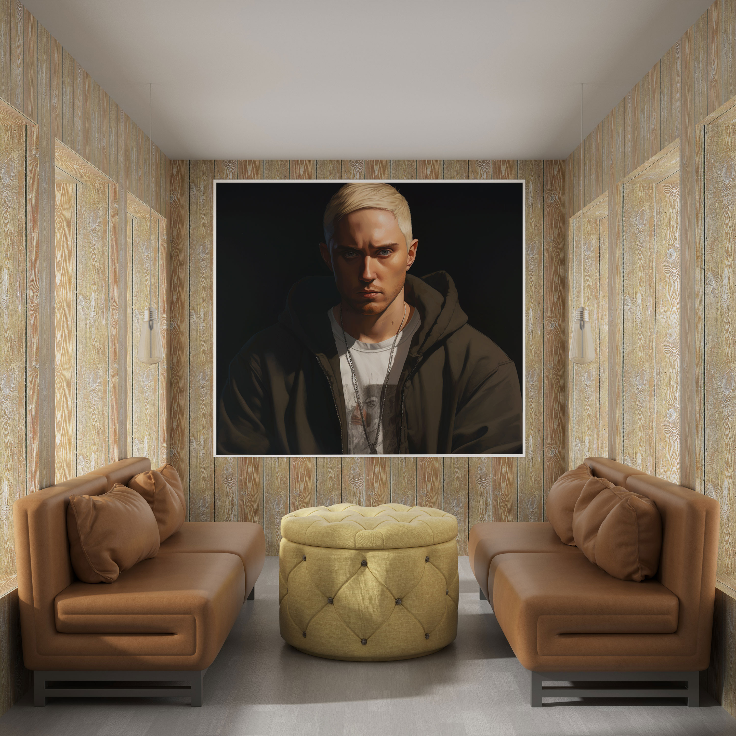Eminem Wall Art - Iconic Portrait Canvas Print - Eminem, Eminem, Home Decoration, Portrait