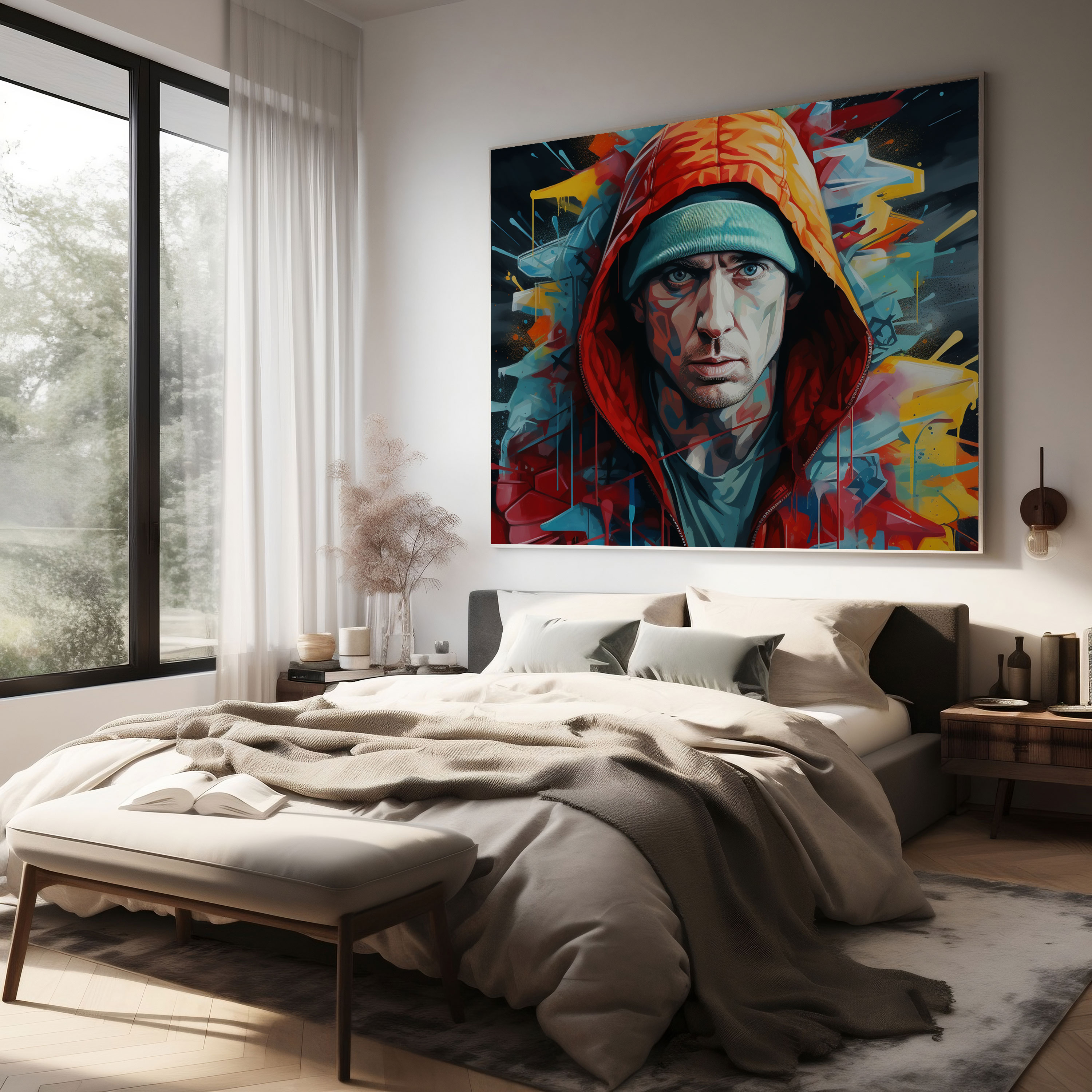 Eminem Wall Art - Graffiti Style Canvas Print - Eminem, Canvas Print, Edgy, Eminem