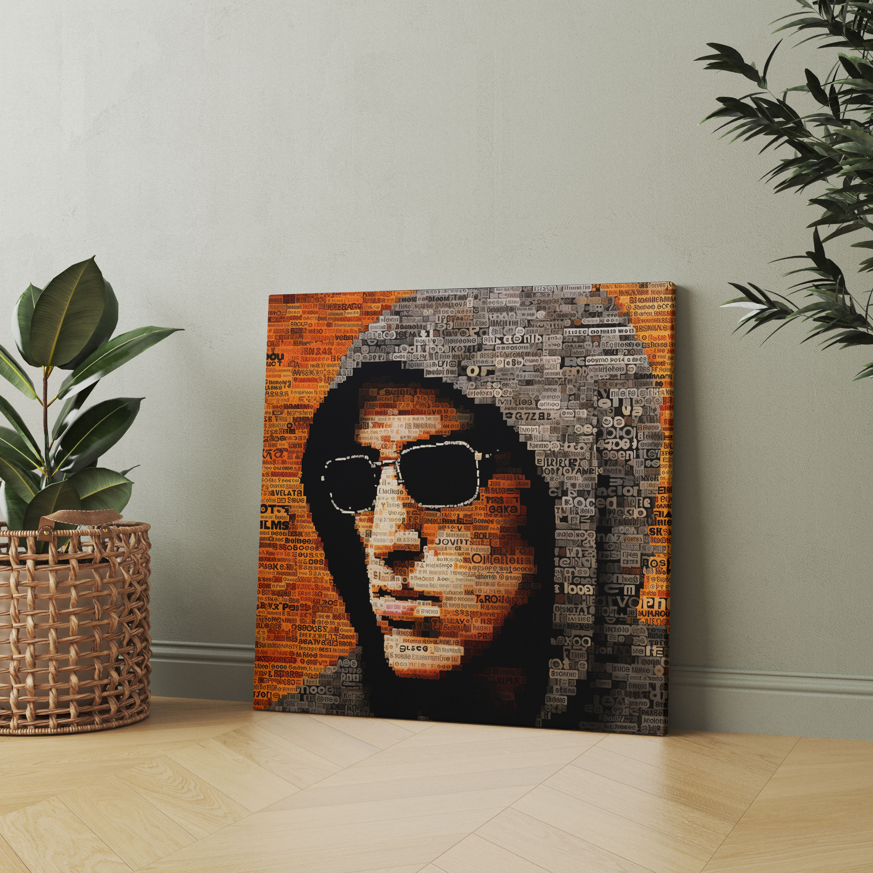 Eminem Wall Art - Mosaic Lyrics Canvas Print - Eminem, Eminem, Canvas Wall Art, Wall Art