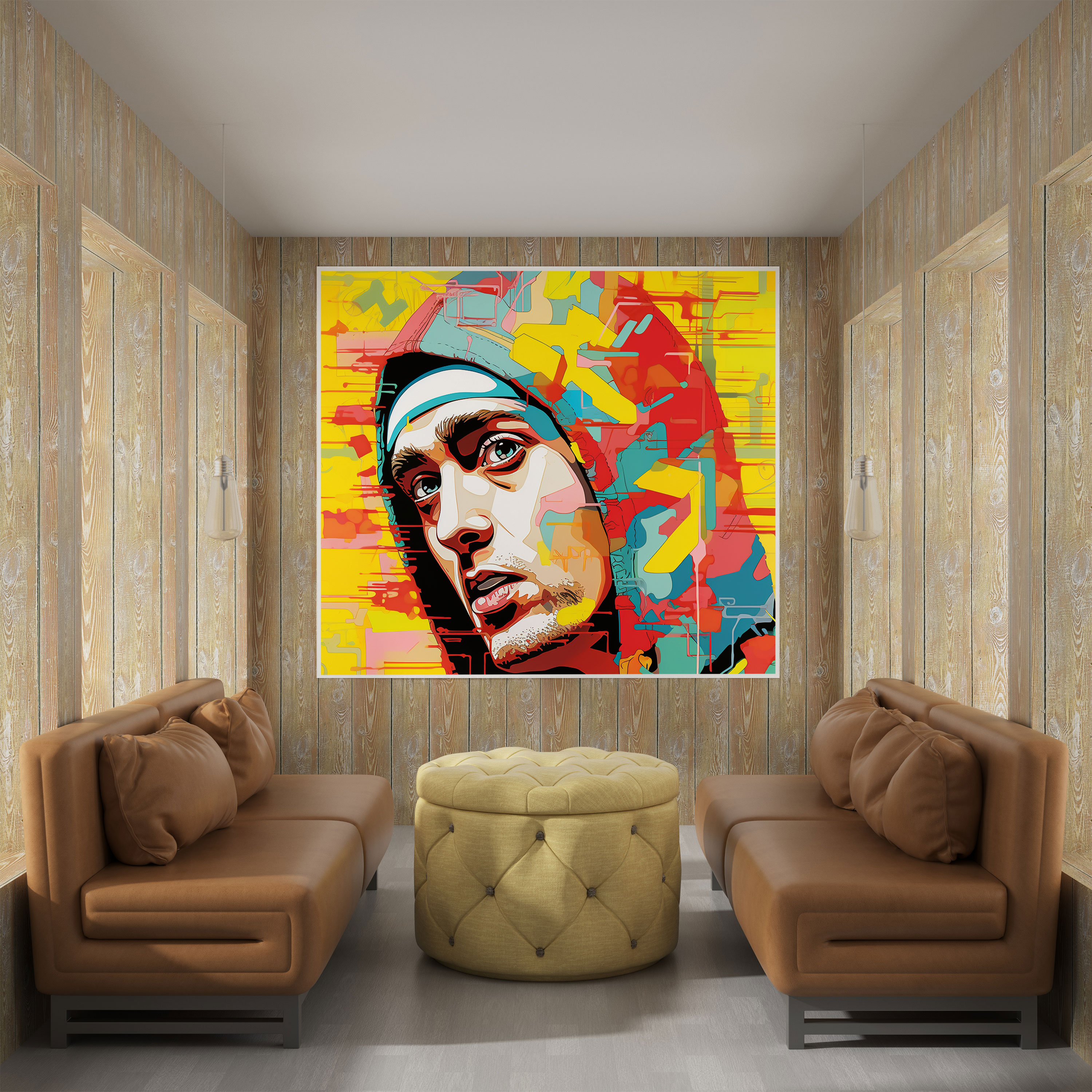 Eminem Pop Art Wall Decoration - Eminem, Famous Lyrics, Wall Decoration, Canvas