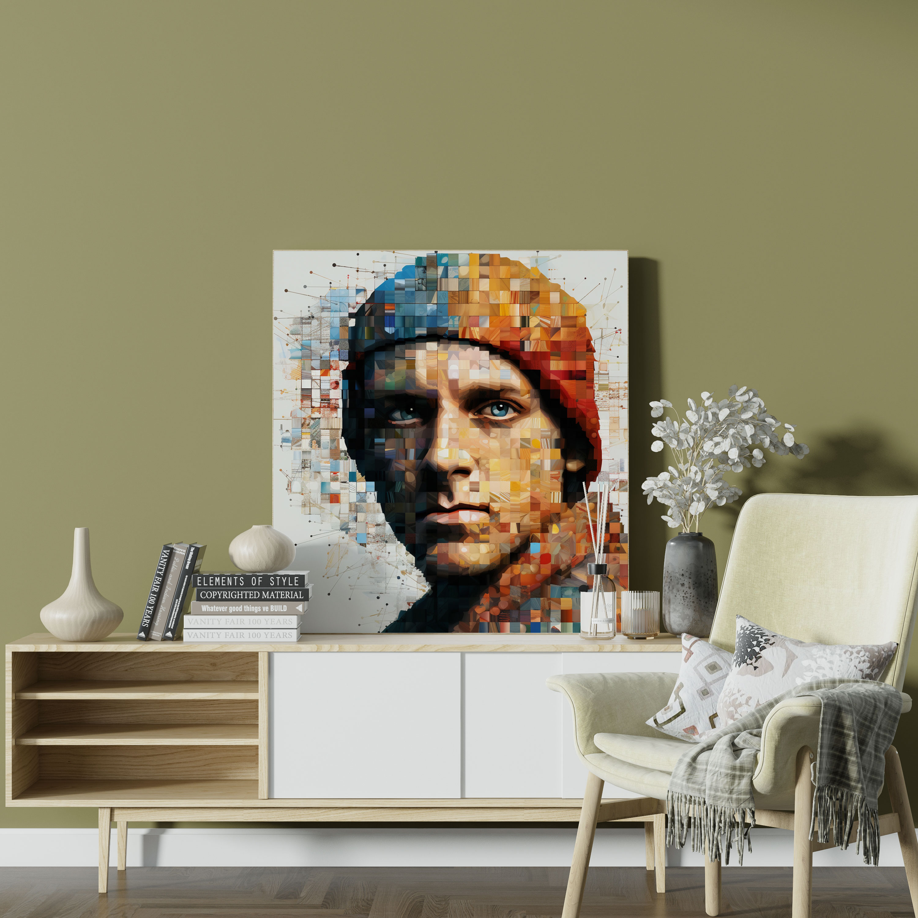 Eminem Album Covers Collage Leinwandbild - Wanddekoration Wandkunst Album Cover