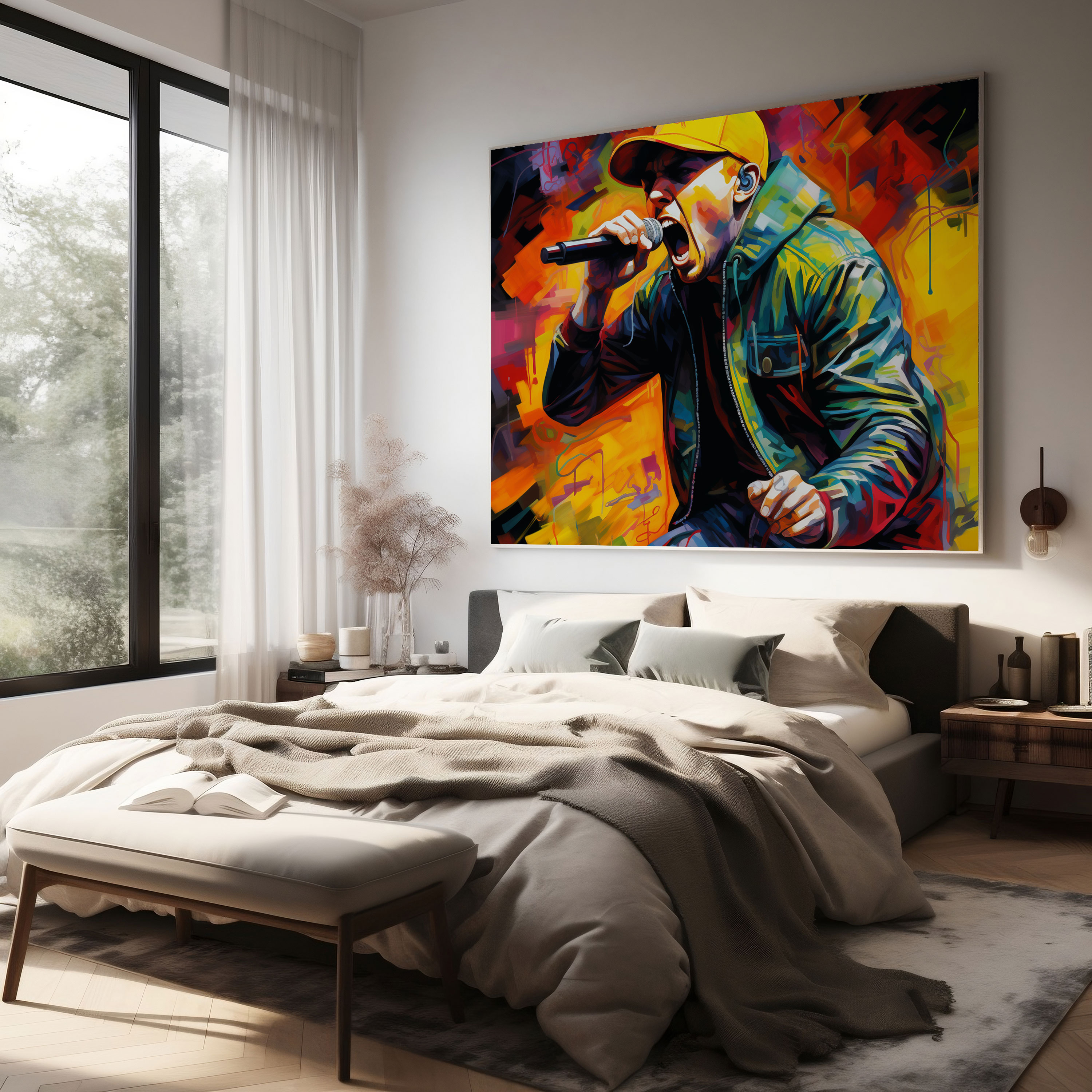 Eminem Canvas Print - Eminem, Vibrant Colors, Home Decoration, Eminem