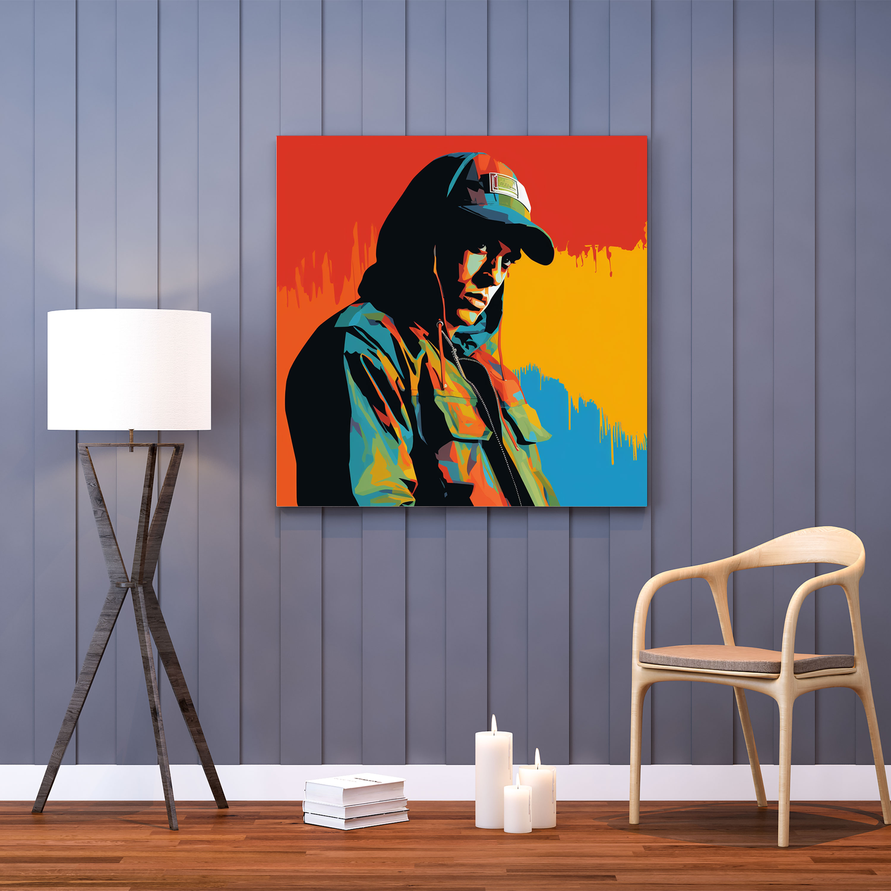 Eminem Canvas Print - Eminem, Wall Art, Minimalist Design, Home Decoration