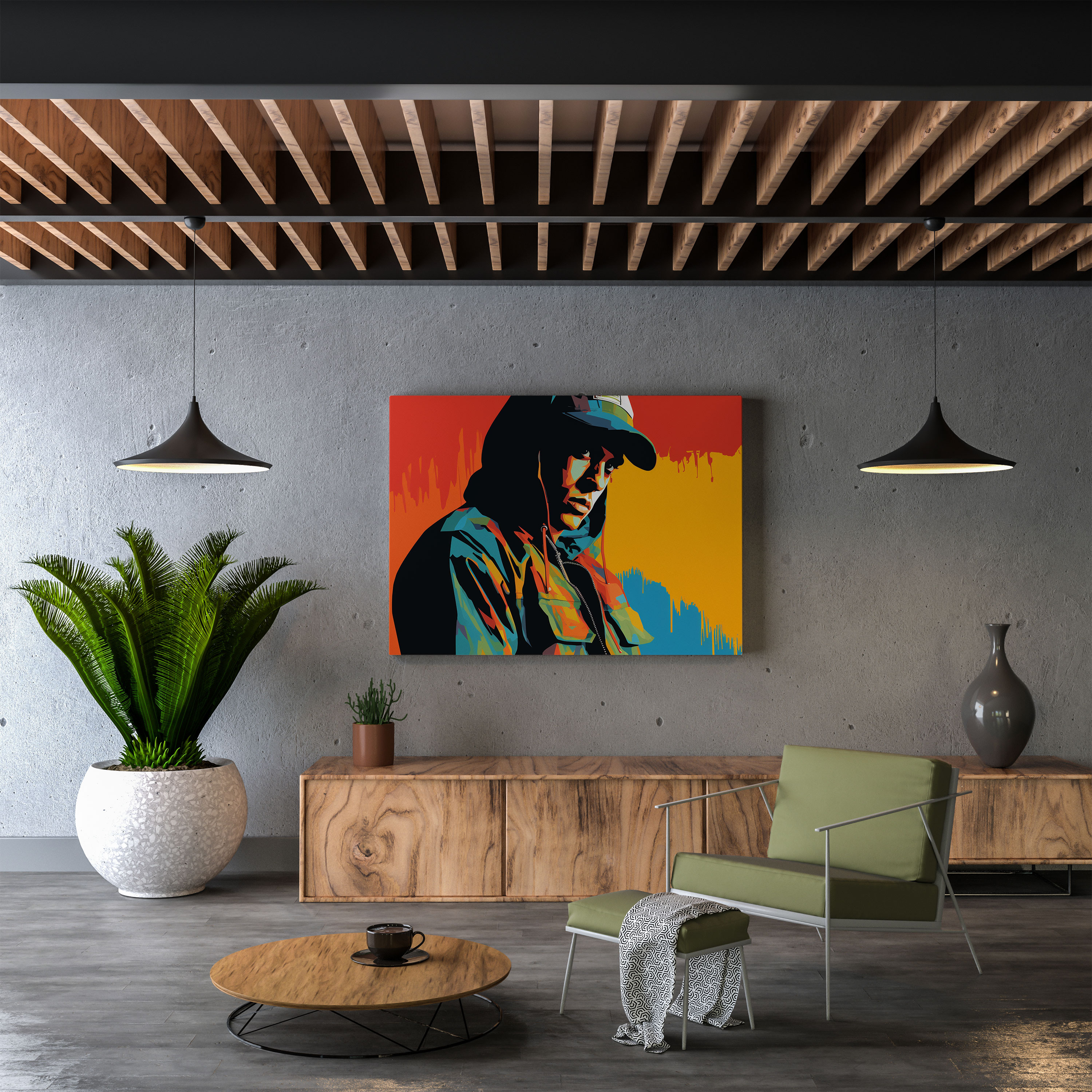 Eminem Canvas Print - Eminem, Wall Art, Minimalist Design, Home Decoration