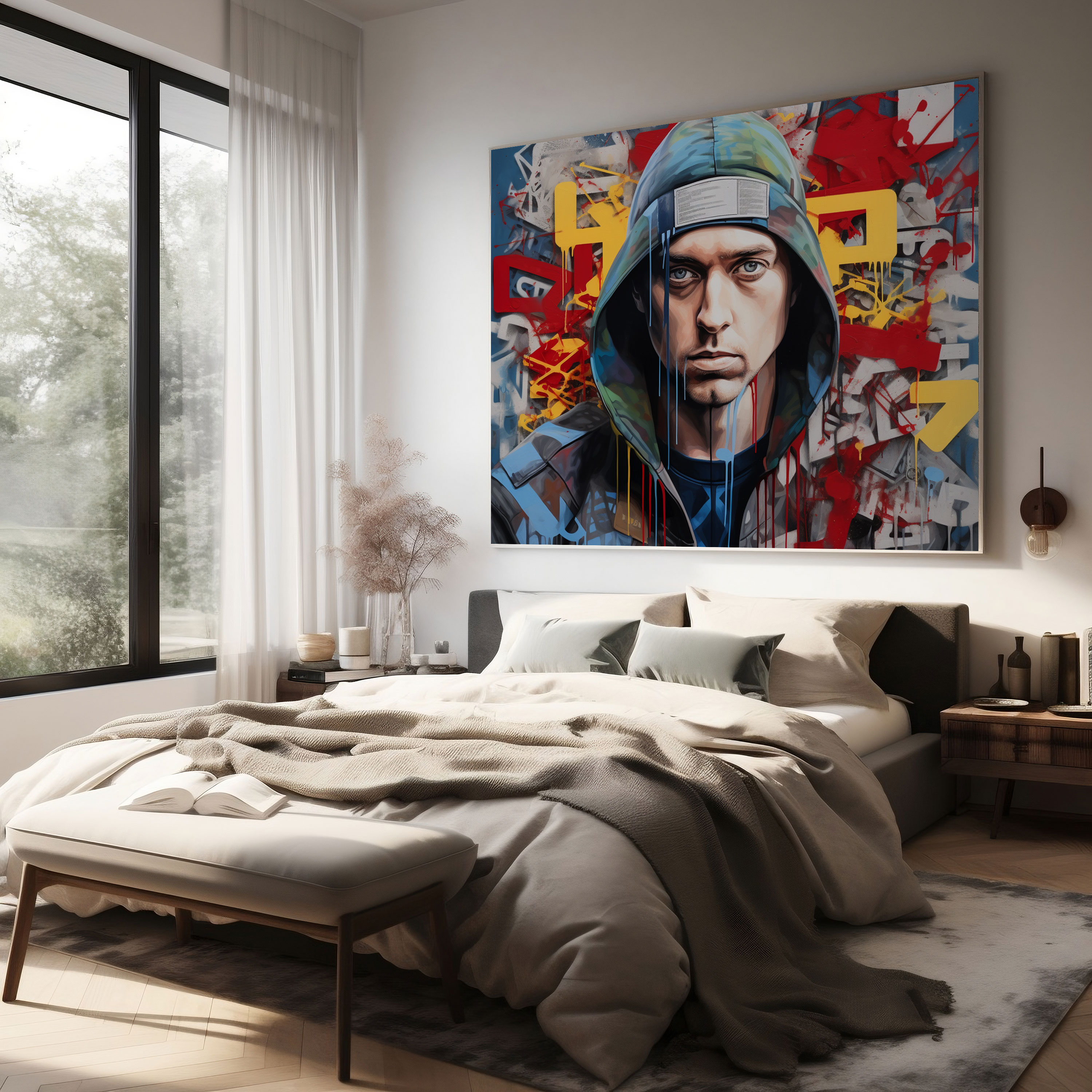 Eminem Canvas Print - Eminem, Canvas Wall Art, Contemporary Art Lovers, Wall Art