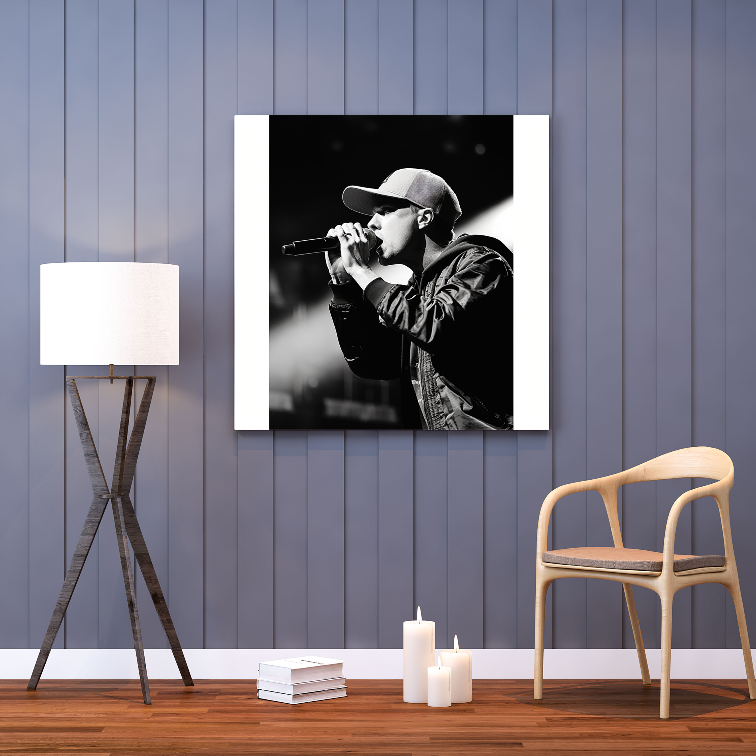 Eminem Leinwandbild - Bühnenauftritt - Wanddekoration