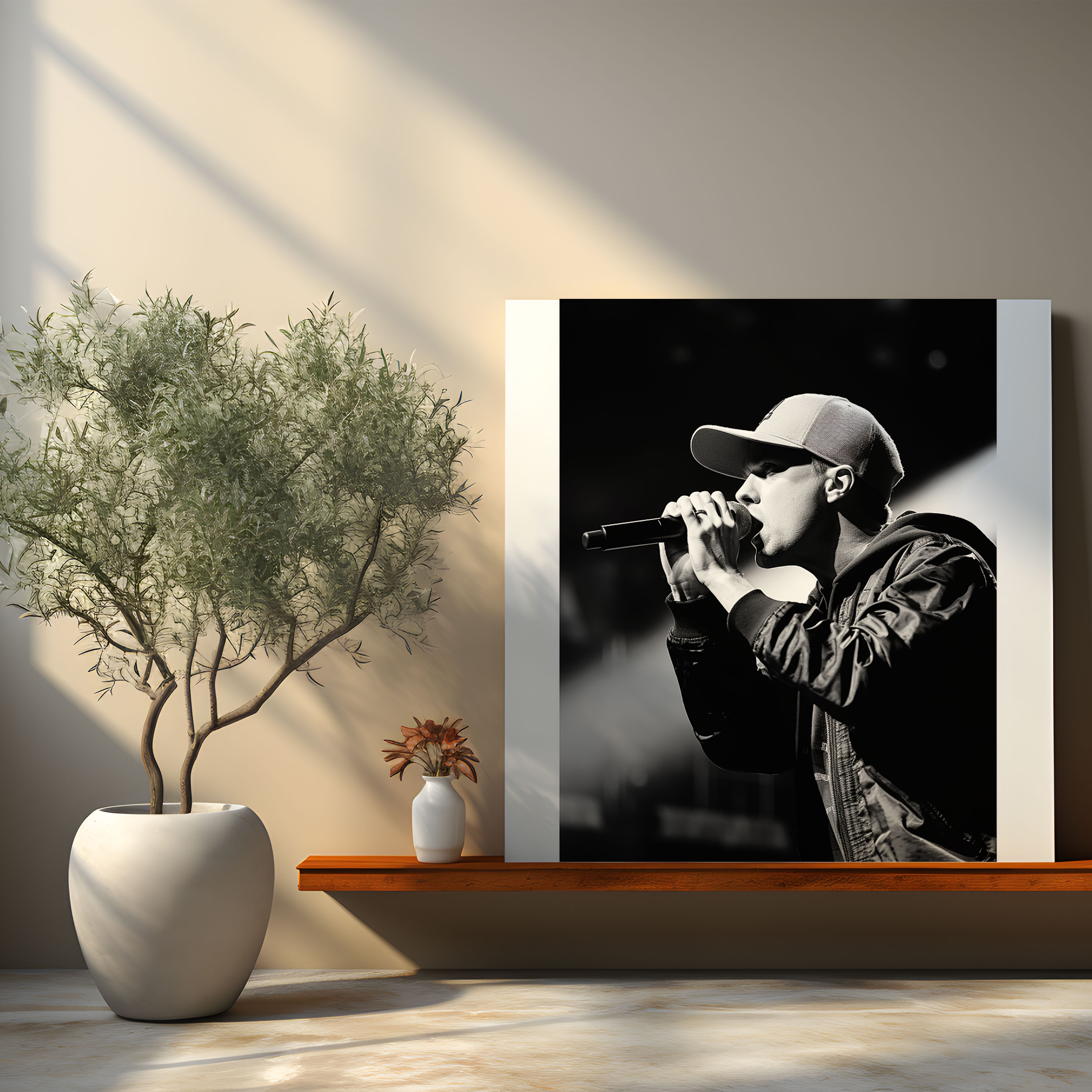 Eminem Leinwandbild - Bühnenauftritt - Wanddekoration