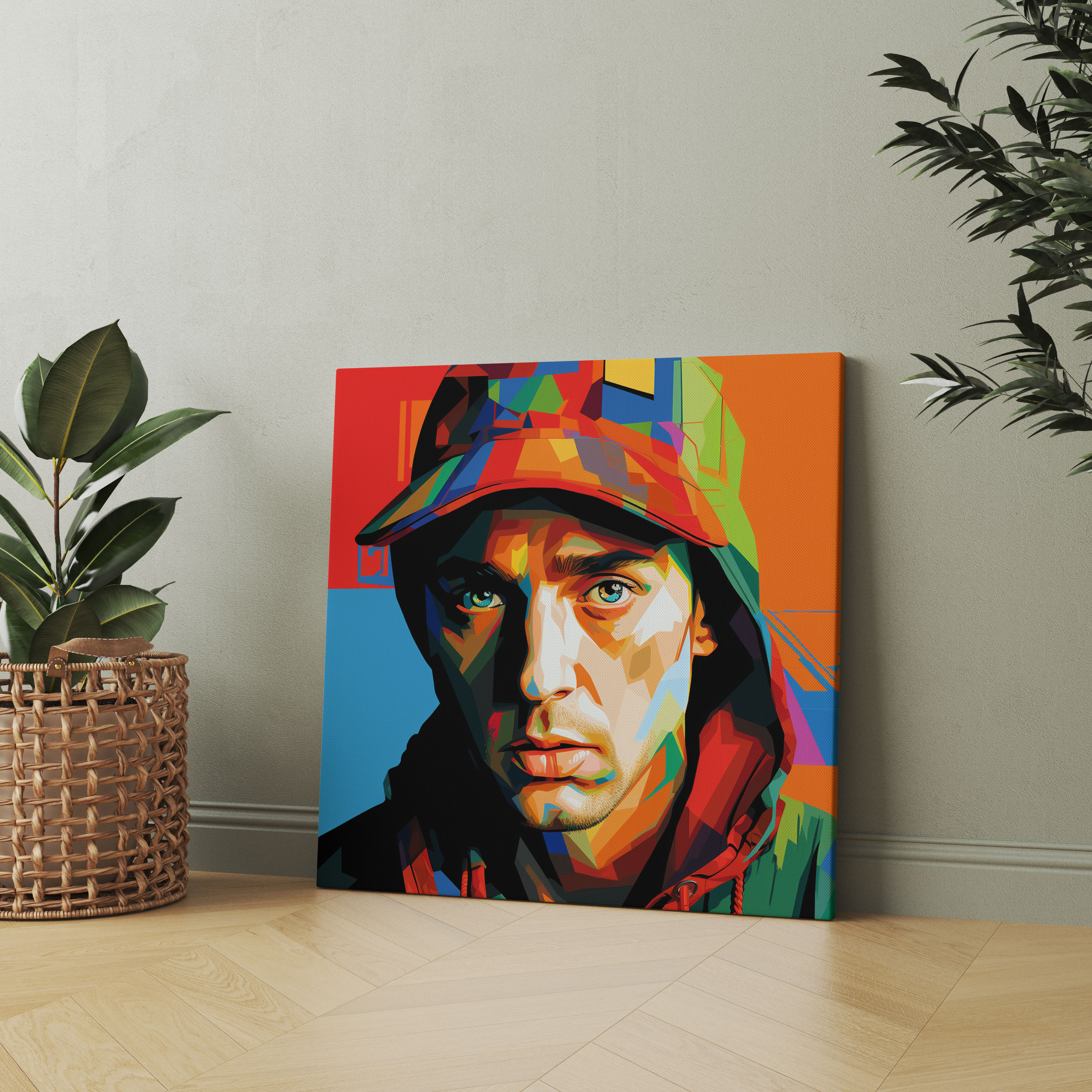 Eminem Canvas Print - Pop Art Style - Eminem, Vibrant Colors, Wall Decoration, Pop Art