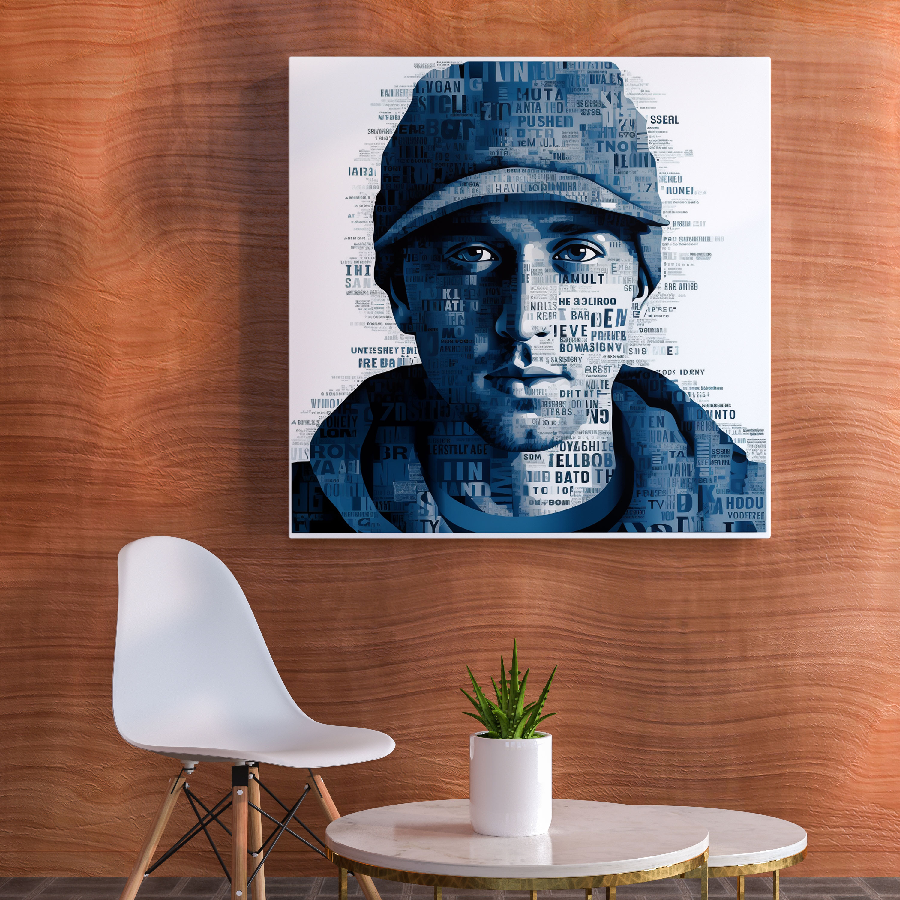 Eminem Leinwandbild - Typografie Kunst - Wandkunst