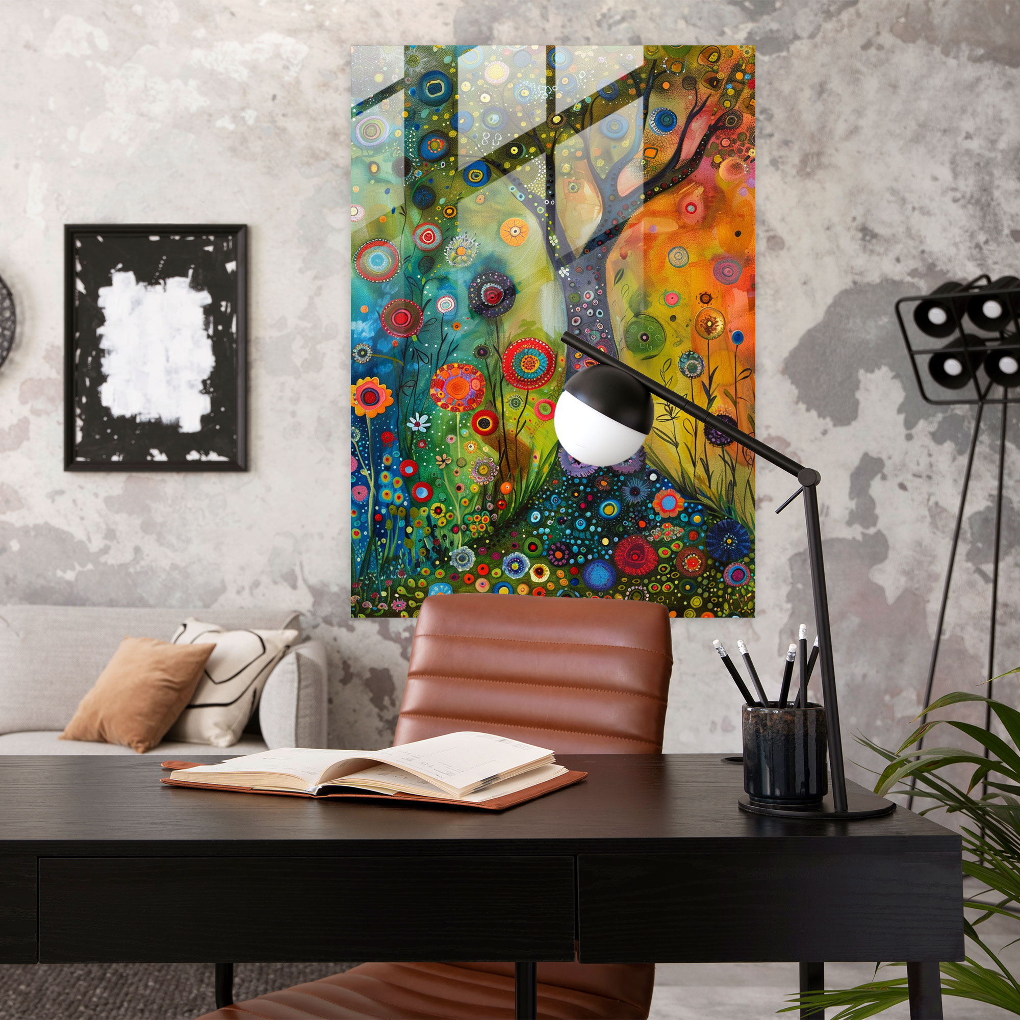 Expressionism Home Decoration: Whimsical Landscape - Expressionism, Expressionism Art Style, Home Decoration, Glass Print
