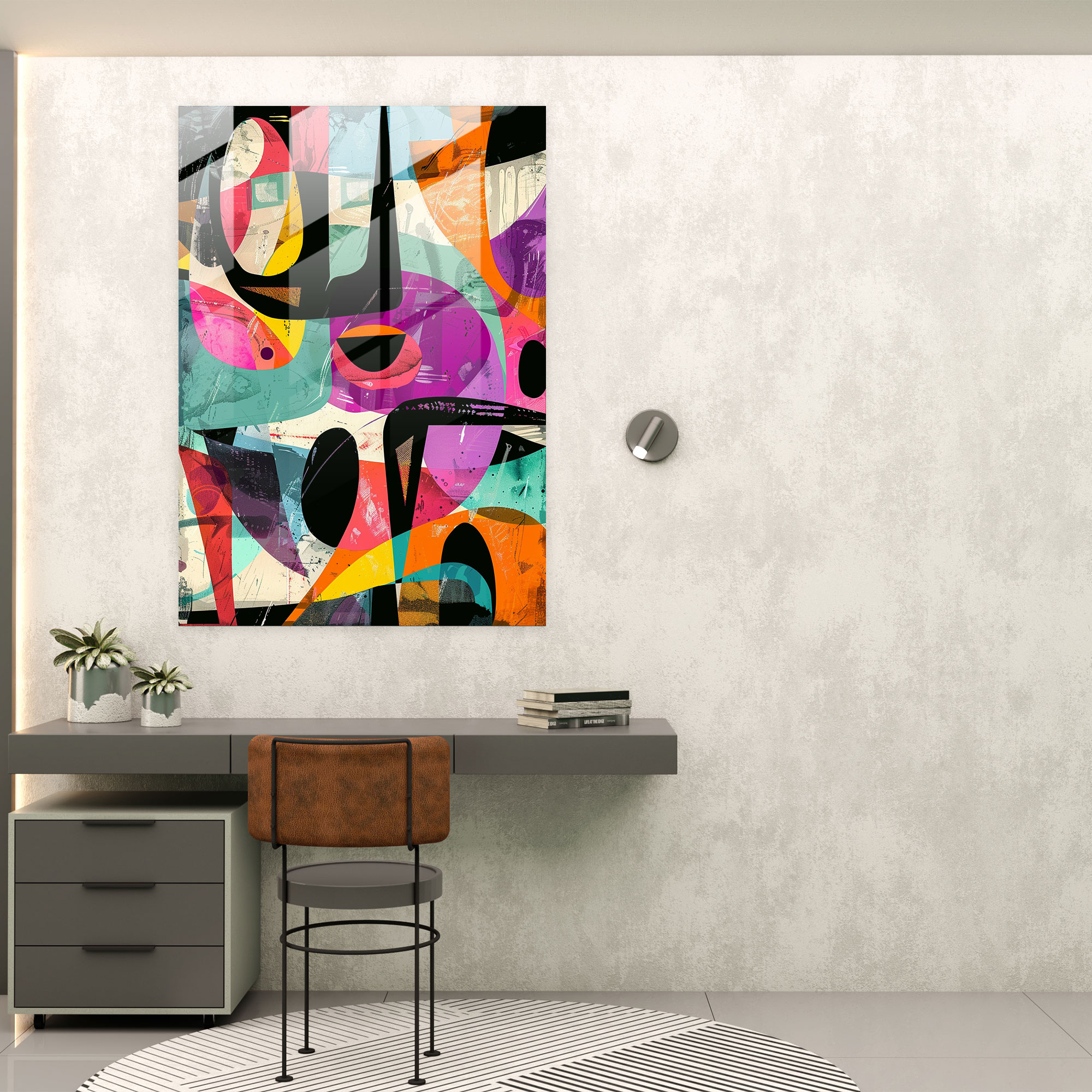 Expressionism Art Style Glass Print - Expressionism, Glass Wall Art, Home Decoration, Modern Art