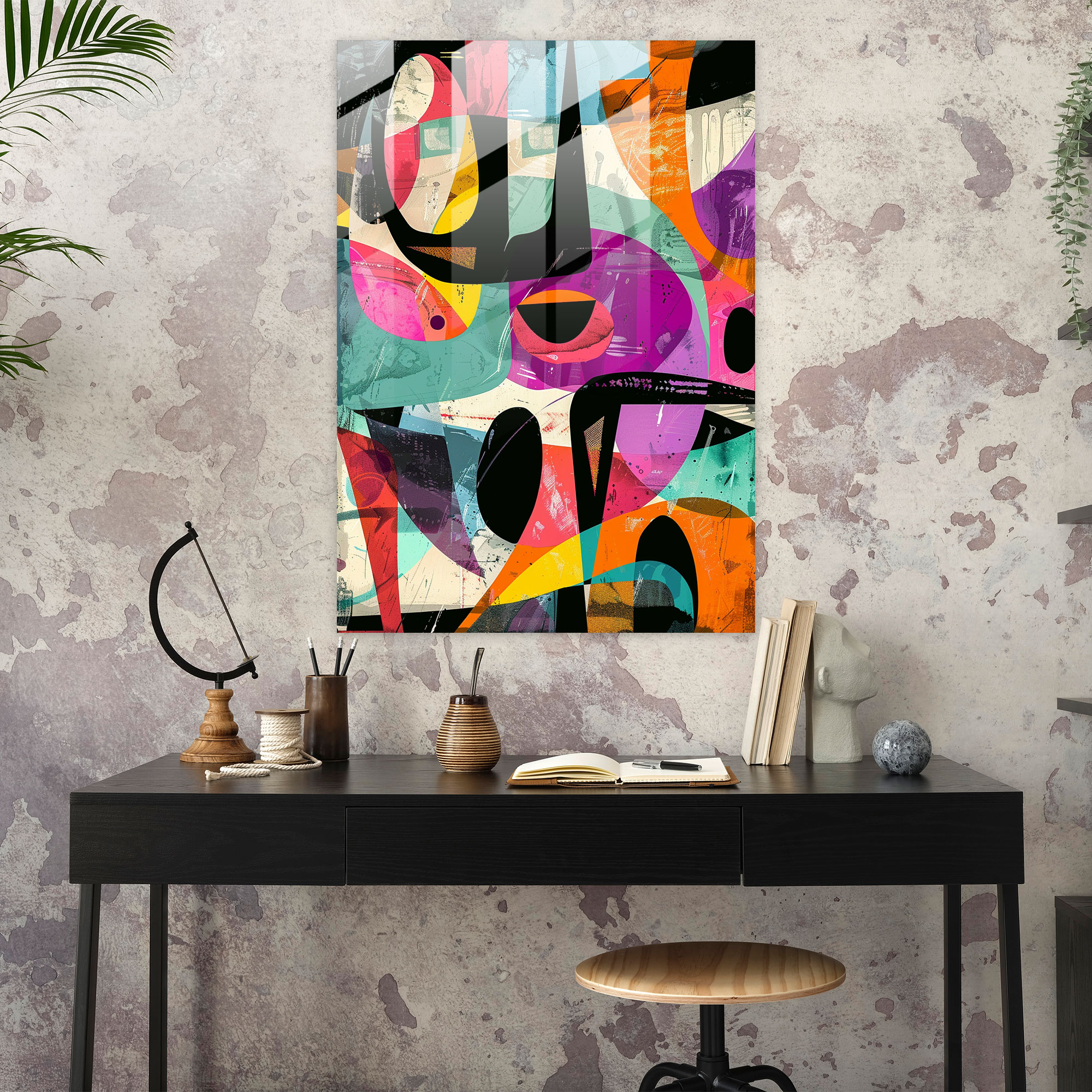 Expressionism Art Style Glass Print - Expressionism, Glass Wall Art, Home Decoration, Modern Art