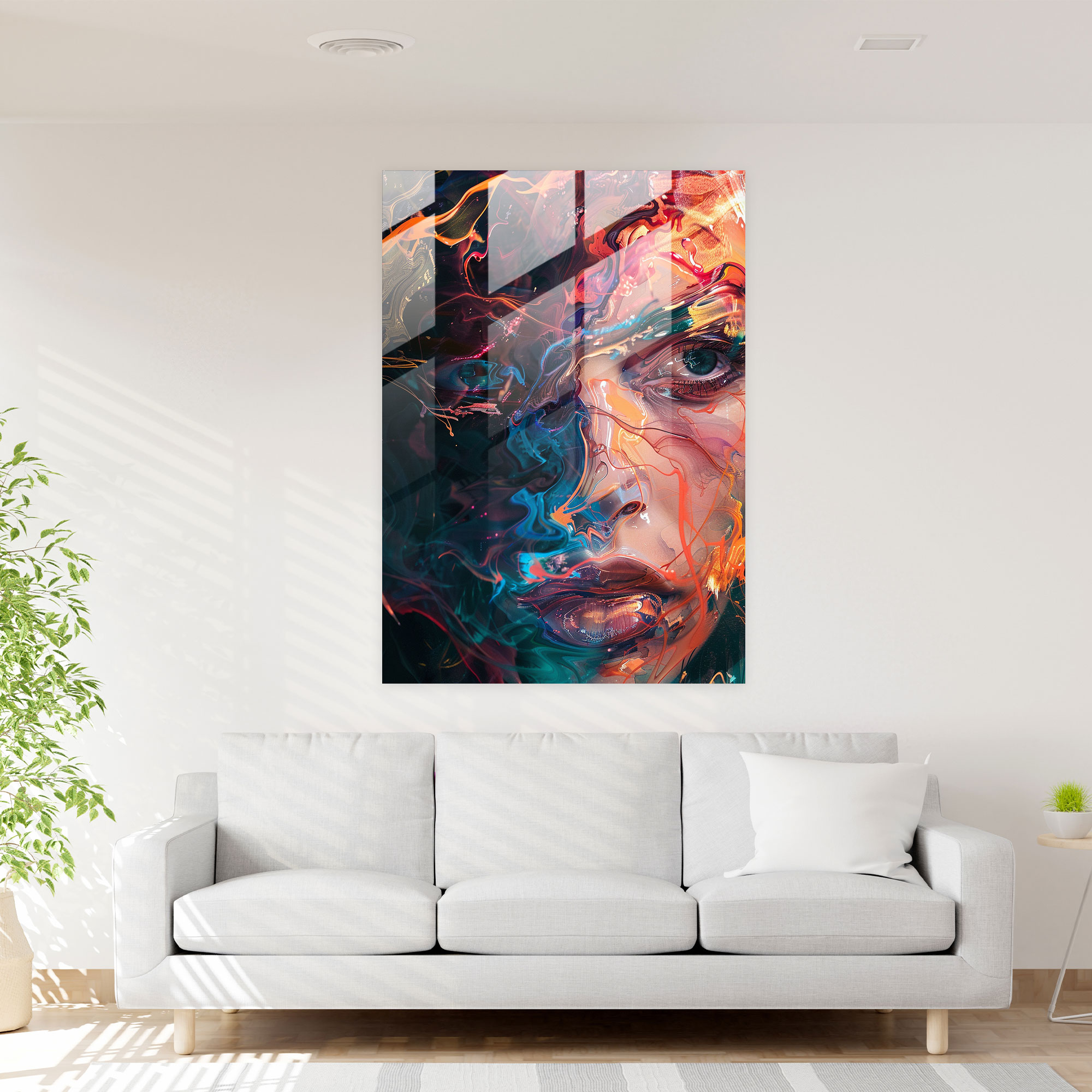 Expressionism Art Style Glass Home Decoration - Expressionism, Glass Print, Home Decoration, Modern Art