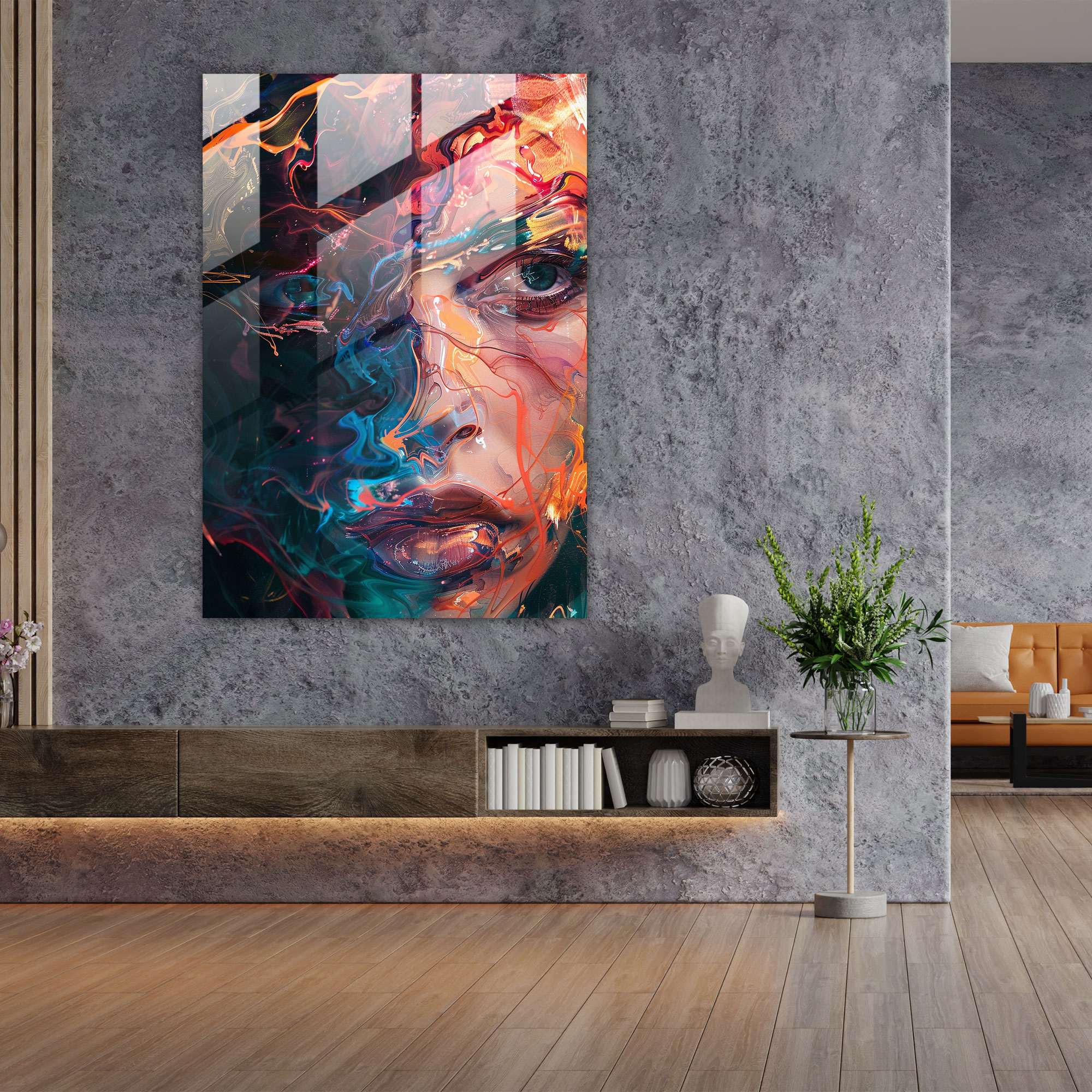 Expressionism Art Style Glass Home Decoration - Expressionism, Glass Print, Home Decoration, Modern Art