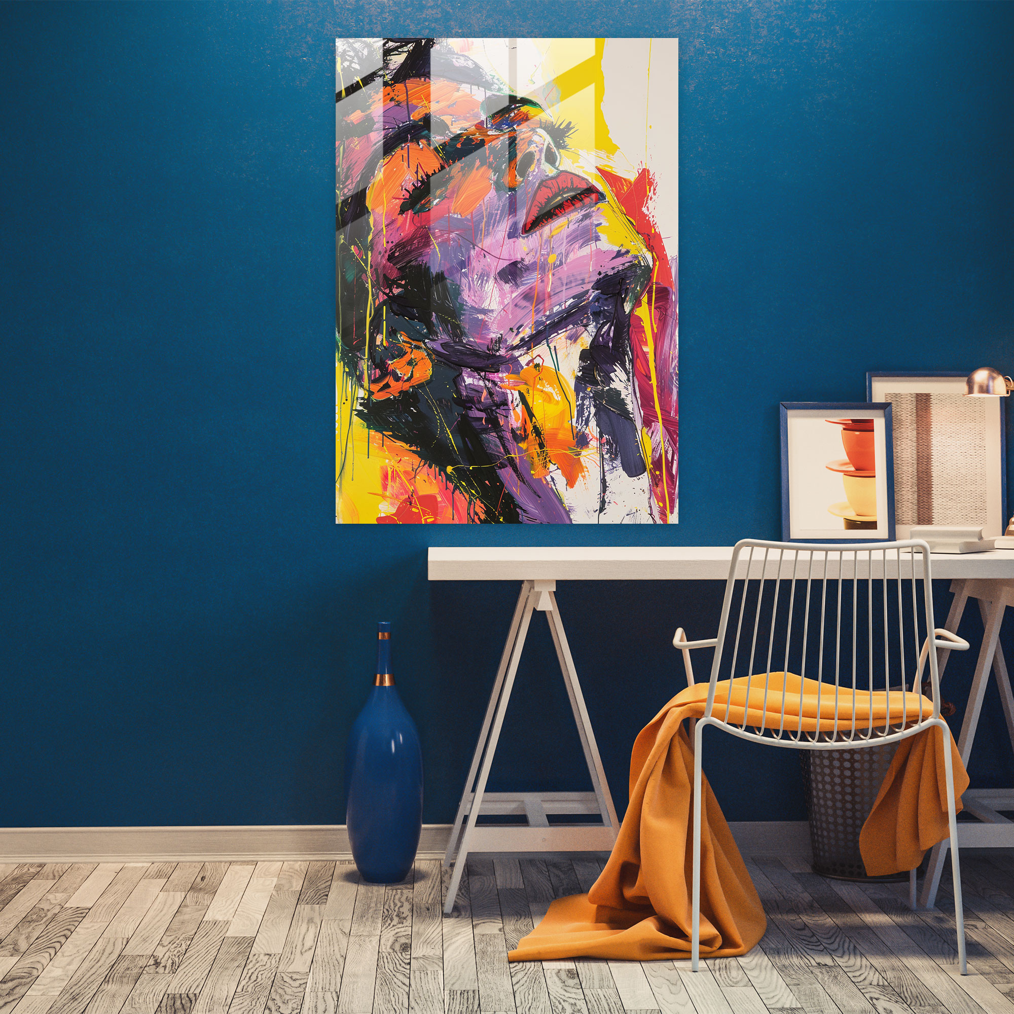 Expressionism Art Style Glass Wall Art Print - Expressionism, Glass Wall Art Print, Modern Art, Expressionism Art Style