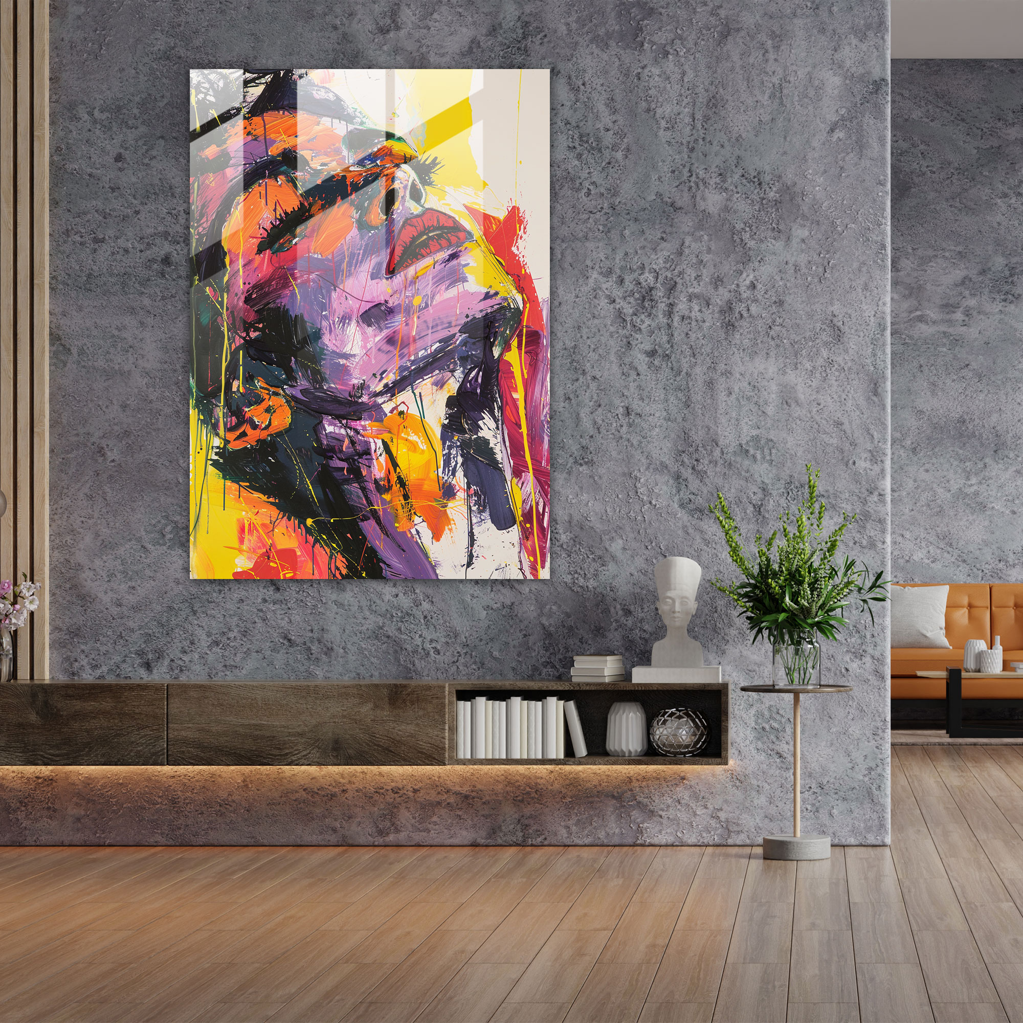 Expressionism Art Style Glass Wall Art Print - Expressionism, Glass Wall Art Print, Modern Art, Expressionism Art Style