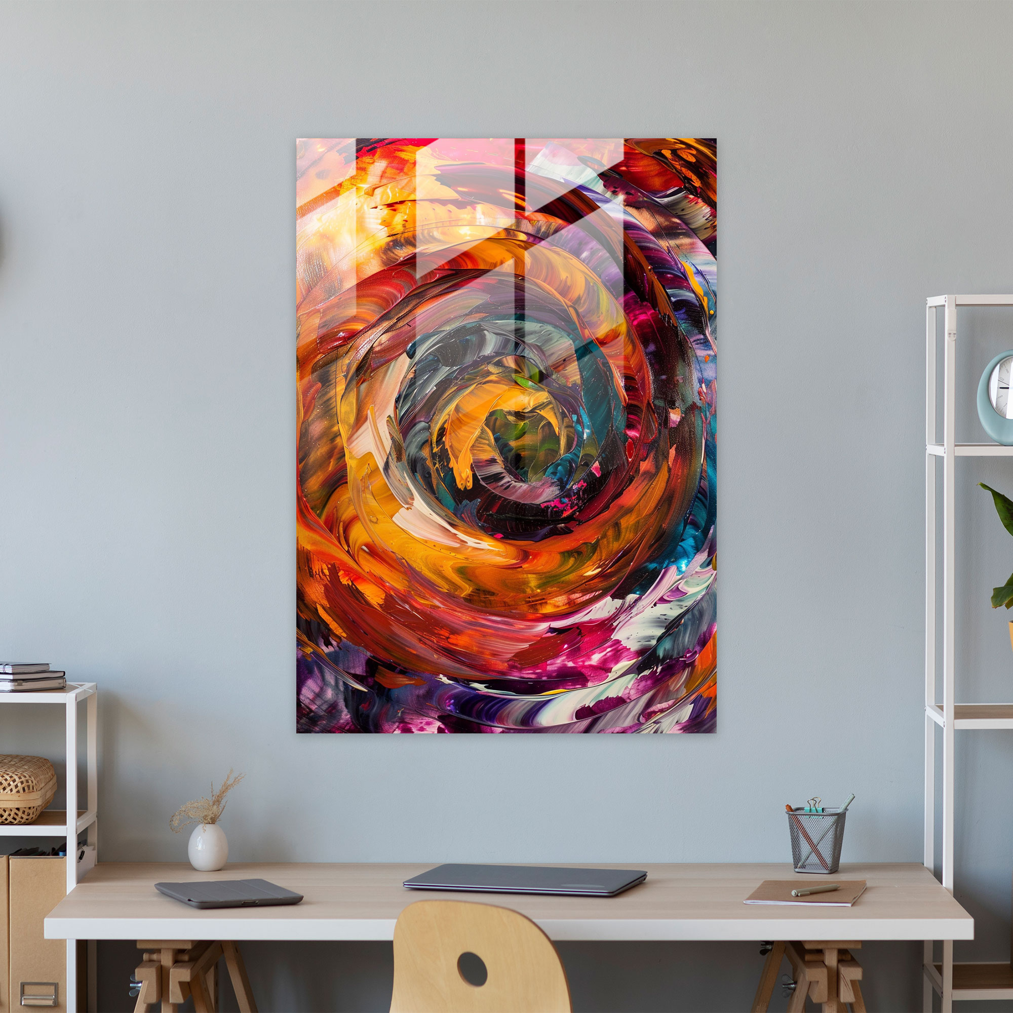 Expressionism Art Style Glass Print - Expressionism, Wall Decoration, Glass Print, Glass Wall Art