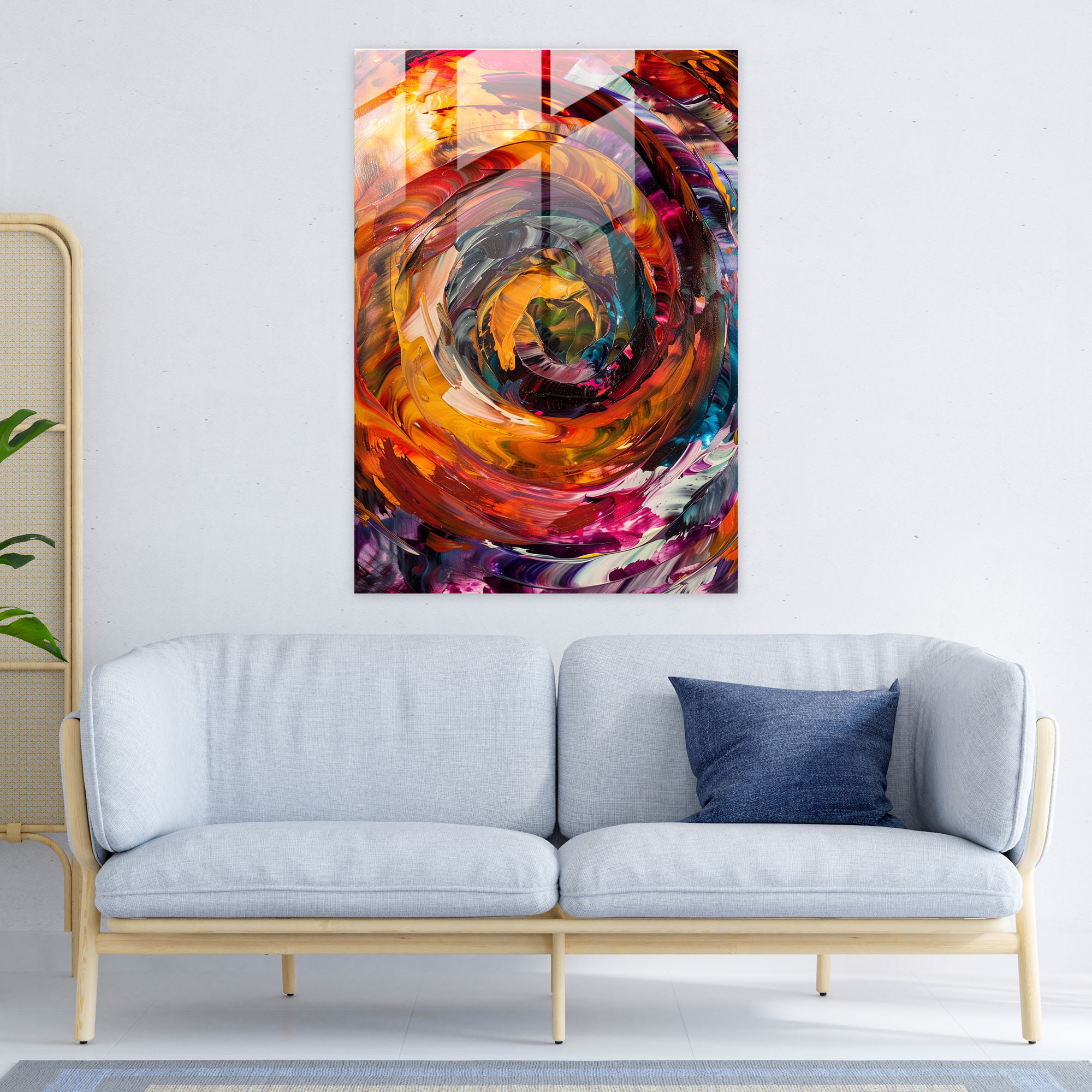 Expressionism Art Style Glass Print - Expressionism, Wall Decoration, Glass Print, Glass Wall Art