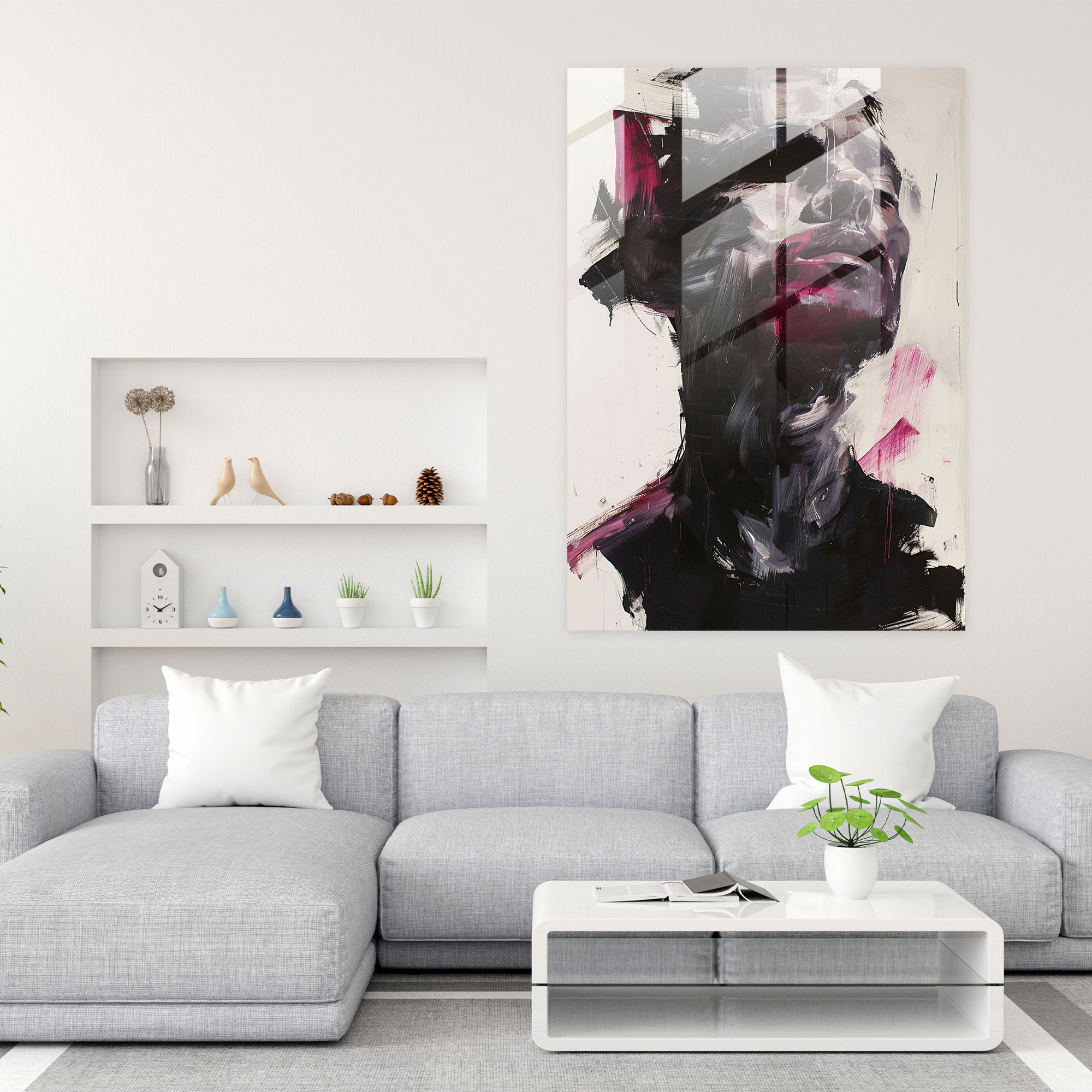 Expressionism Art Style Wall Decoration - Expressionism, Wall Decoration, Modern Art, Glass Print