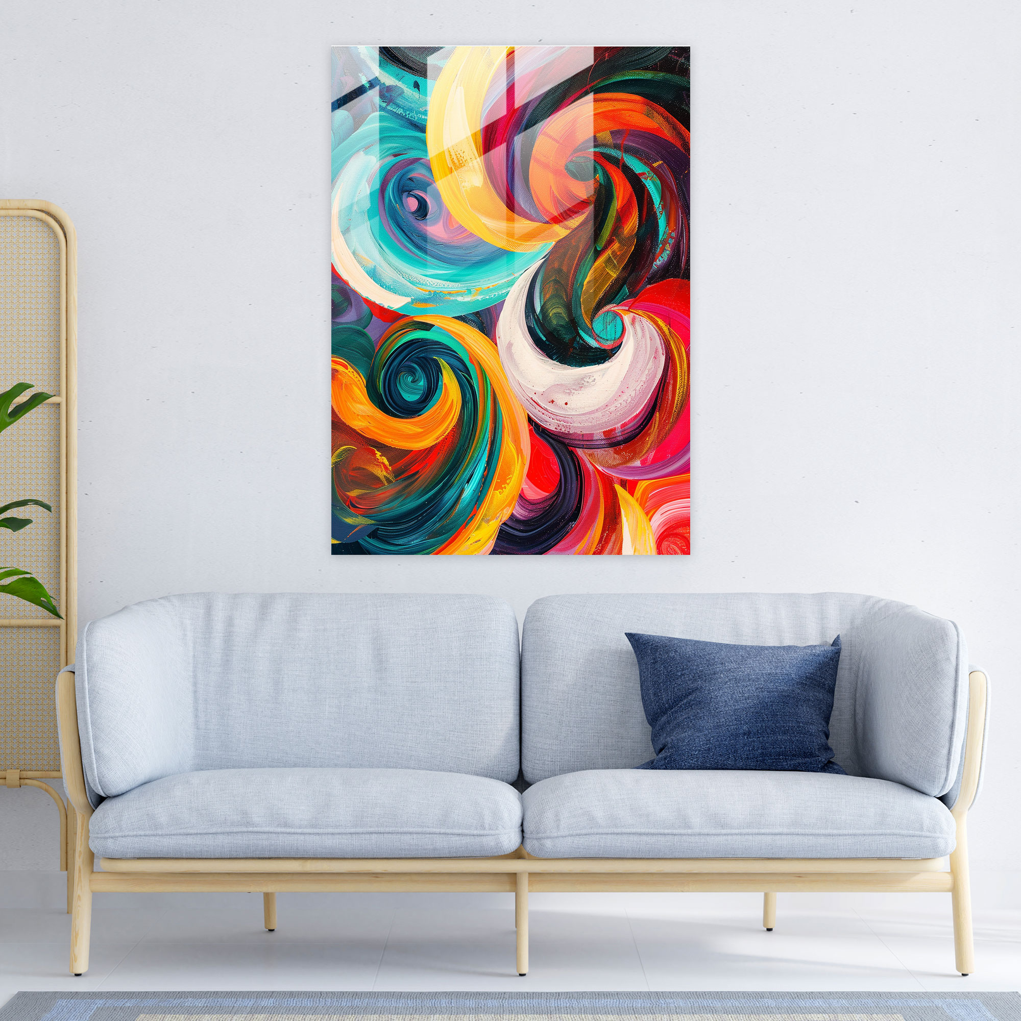 Expressionism Glass Print Wall Art - Expressionism, Modern Art, Glass Print, Home Decoration