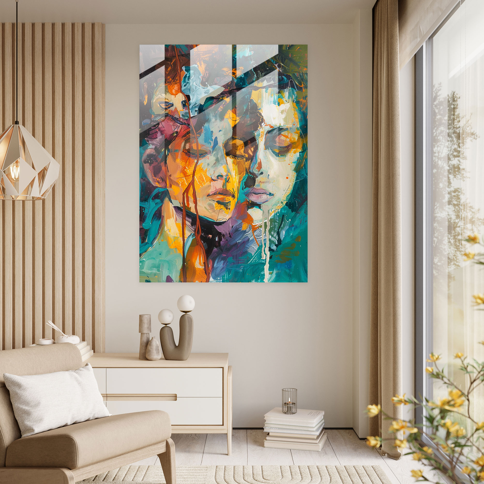 Expressionism Glass Wall Art - Expressionism, Expressionism Art Style, Home Decoration, Modern Art