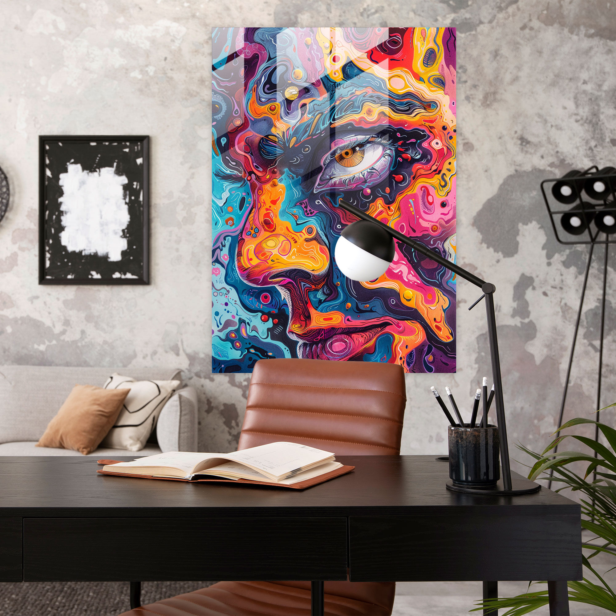 Expressionism Glass Art - Expressionism, Home Decoration, Wall Decoration, Glass Art