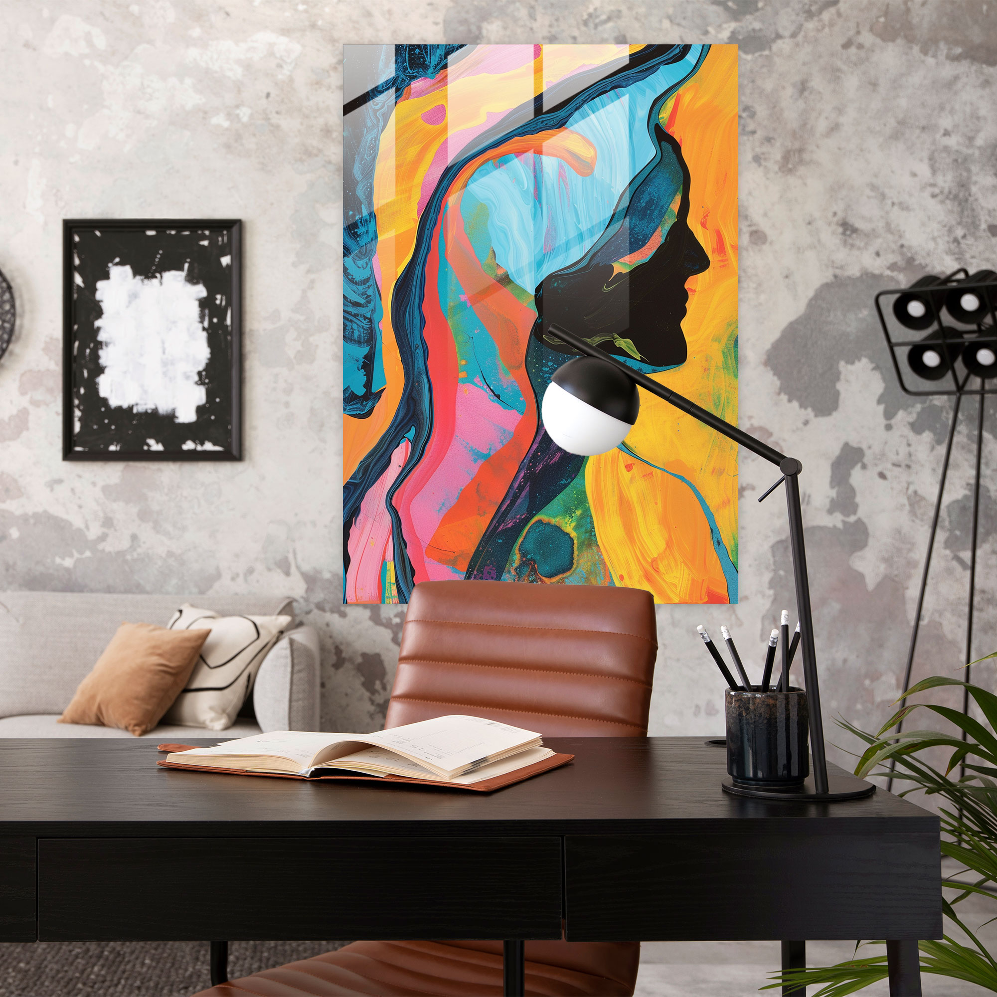 Expressionism Glass Print - Expressionism, Wall Decoration, Expressionism Art Style, Home Decoration