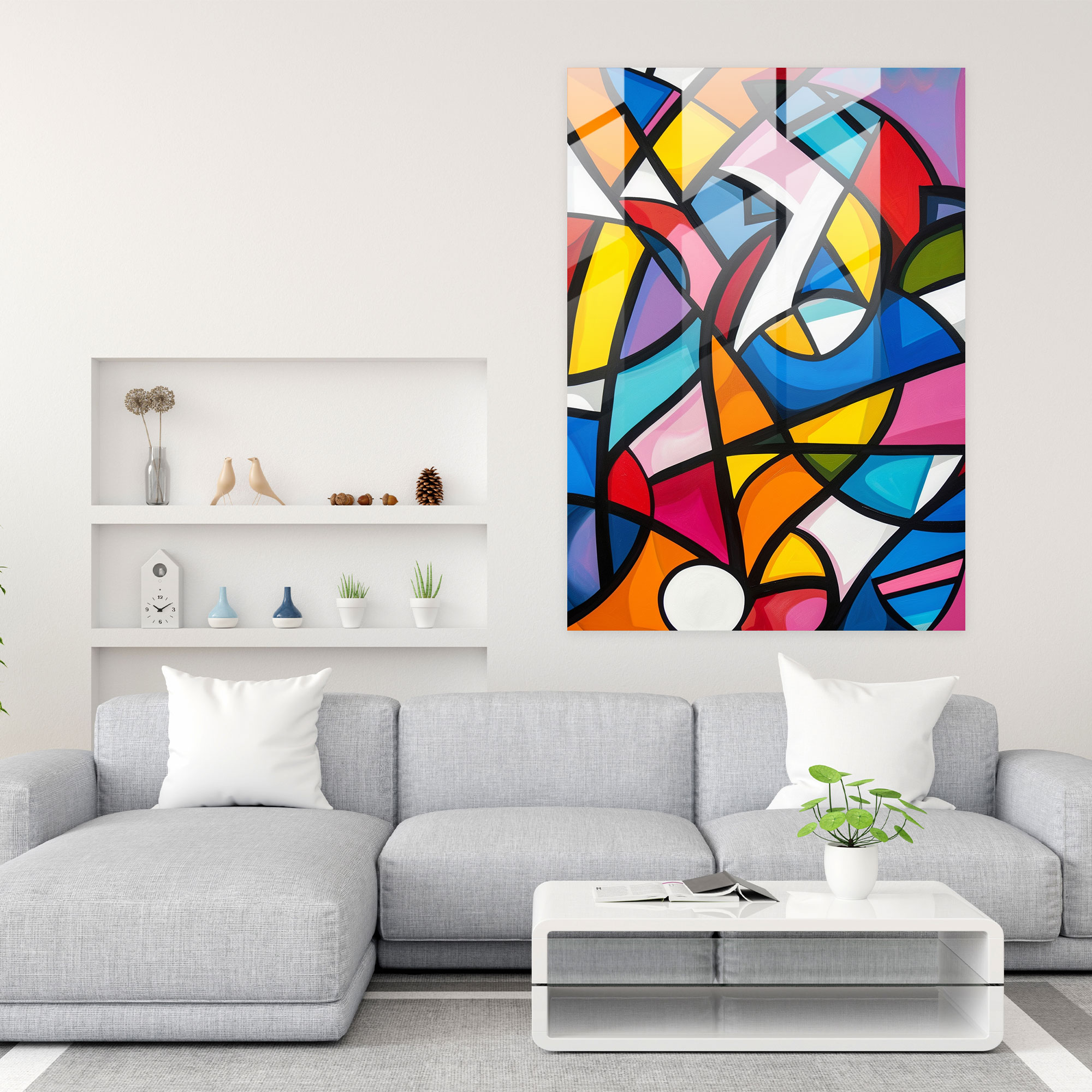 Expressionism Glass Print Wall Art - Expressionism, Home Decoration, Glass Wall Art, Modern Art